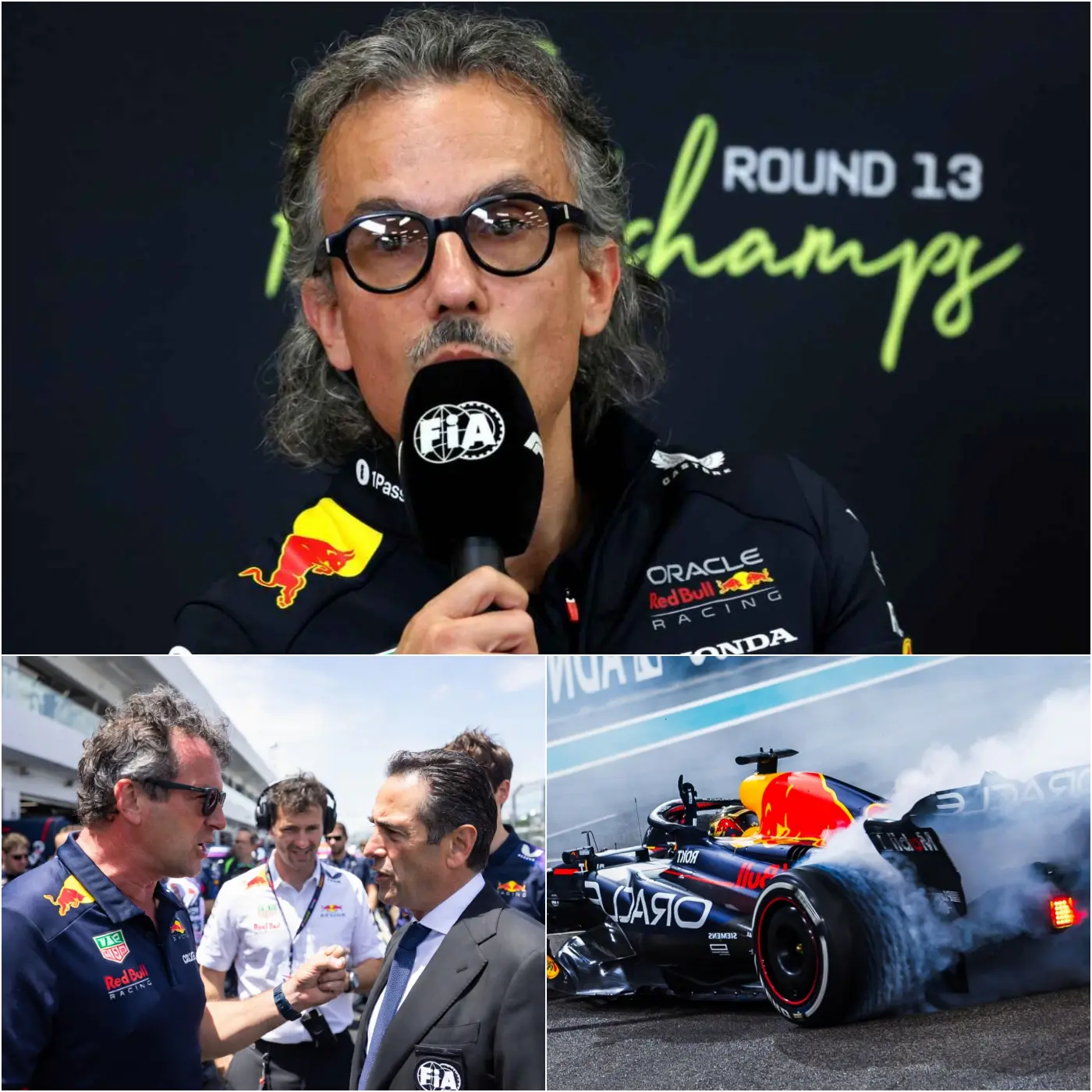 Cover Image for “WE ZULLEN NIET VERDER RACEEN ONDER DEZE REGELS!” — Laurent Mekies veroorzaakt een SENSATIE met felle publieke kritiek op de nieuwe FIA-reglementen en hint naar een mogelijke terugtrekking van Red Bull Racing.