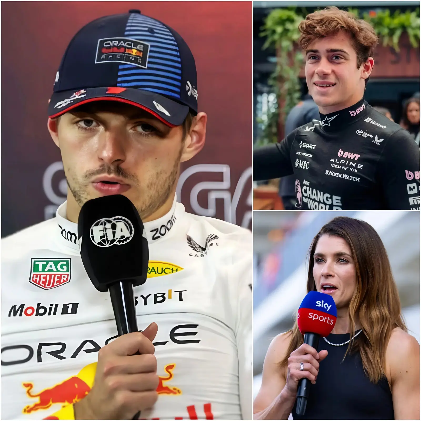 Cover Image for 🚨 HACE 5 MINUTOS — El piloto Max Verstappen no pudo contener sus emociones y lanzó una fuerte declaración defendiendo a Franco Colapinto ante las polémicas críticas de Danica Patrick.