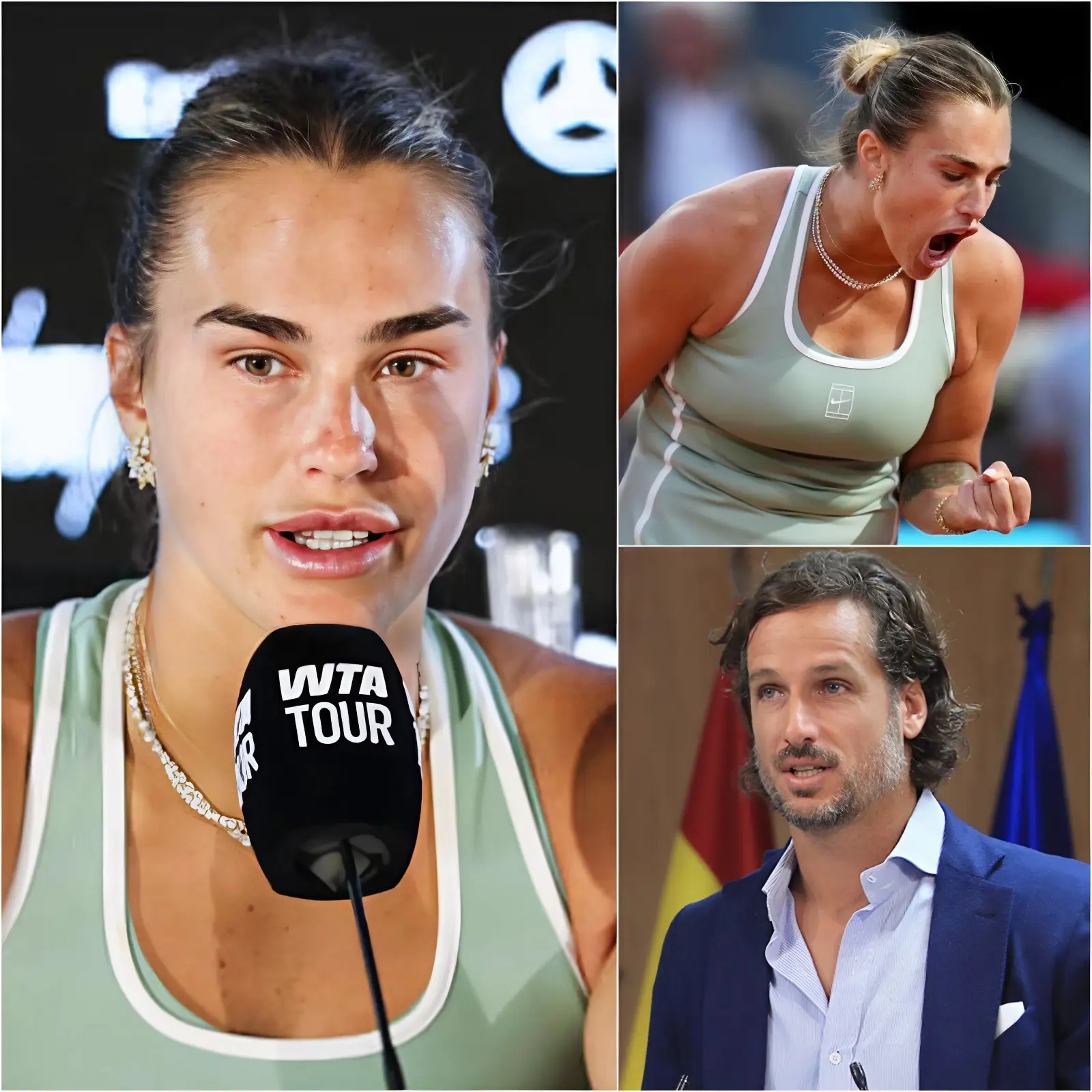 Cover Image for 🔥 “THIS IS RIDICULOUS! I WILL NEVER SET FOOT IN SPAIN AGAIN, AND I WILL NEVER PLAY THE MADRID TOURNAMENT AGAIN!” — Aryna Sabalenka, the world No. 1, has sent shockwaves through the tennis world after publicly launching a fierce criticism of Feliciano López for proposing to penalize her following controversial remarks made during the tournament.