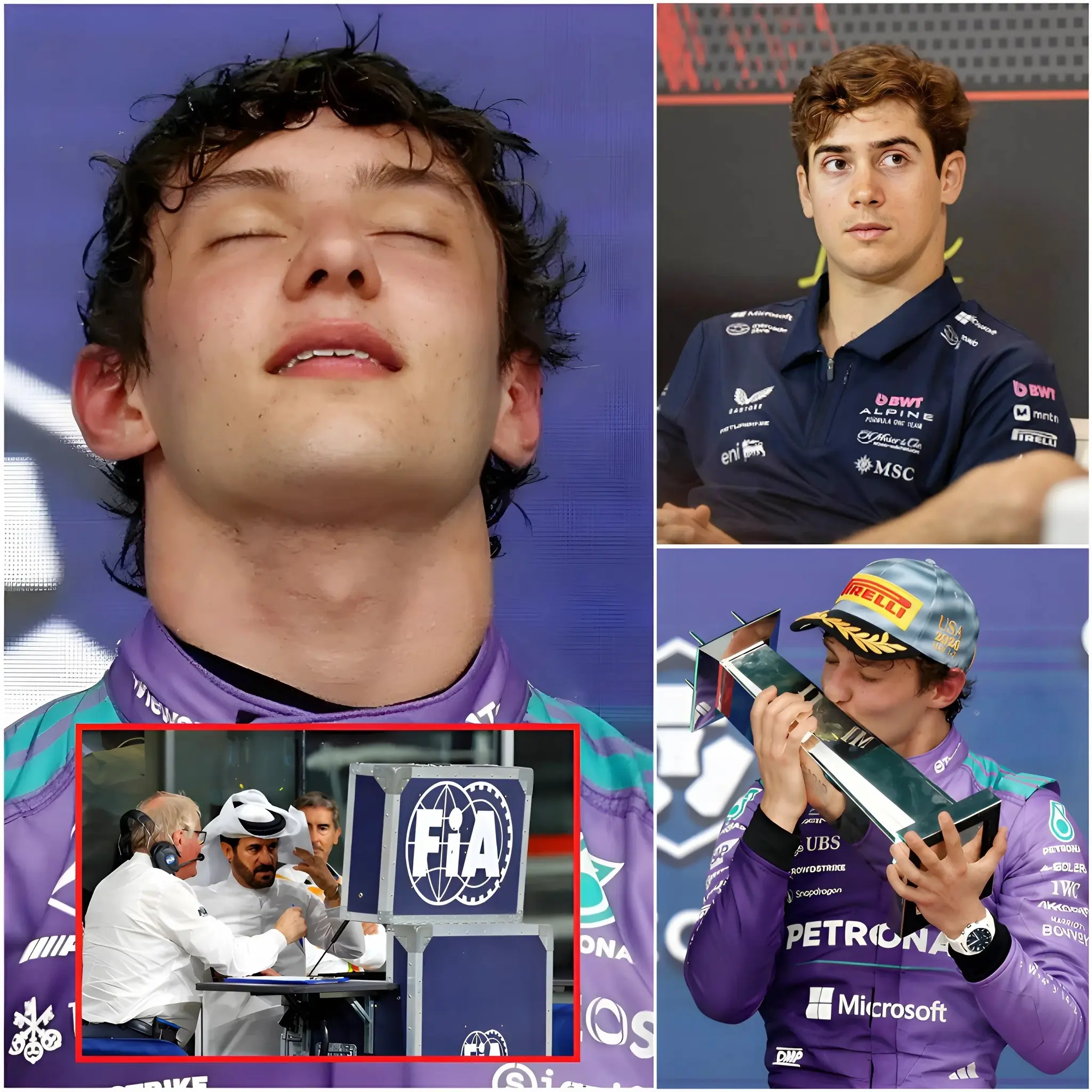 Cover Image for 🛑 ÚLTIMA HORA: El presidente de la FIA ha sorprendido a todos al romper el silencio y declarar que se ha solicitado una investigación oficial sobre el equipo Mercedes, después de que Franco Colapinto notara extrañas similitudes en los datos de conducción de Kimi Antonelli y George Russell en las curvas más difíciles.