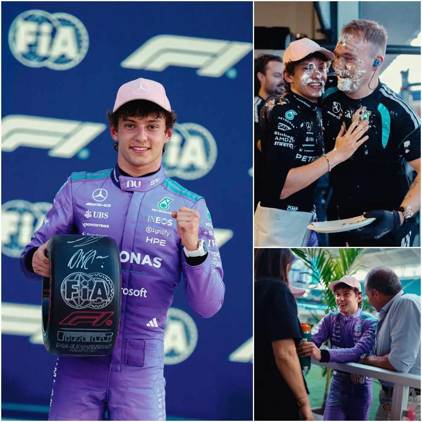 Cover Image for ❤️ KIMI ANTONELLI E TUTTI I MOMENTI DELLA CELEBRAZIONE DELLA VITTORIA 🏆🏎️
