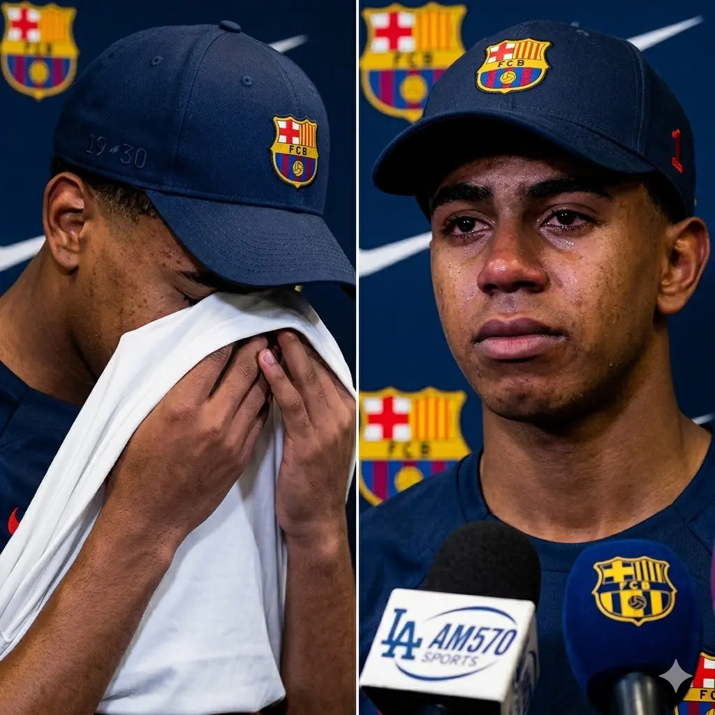 Cover Image for Hace 30 minutos en Barcelona, Lamine Yamal emocionó profundamente a todo el vestuario y a los aficionados, muchos de los cuales no pudieron contener las lágrimas cuando reveló la razón por la que no podrá participar en los próximos partidos con el FC Barcelona