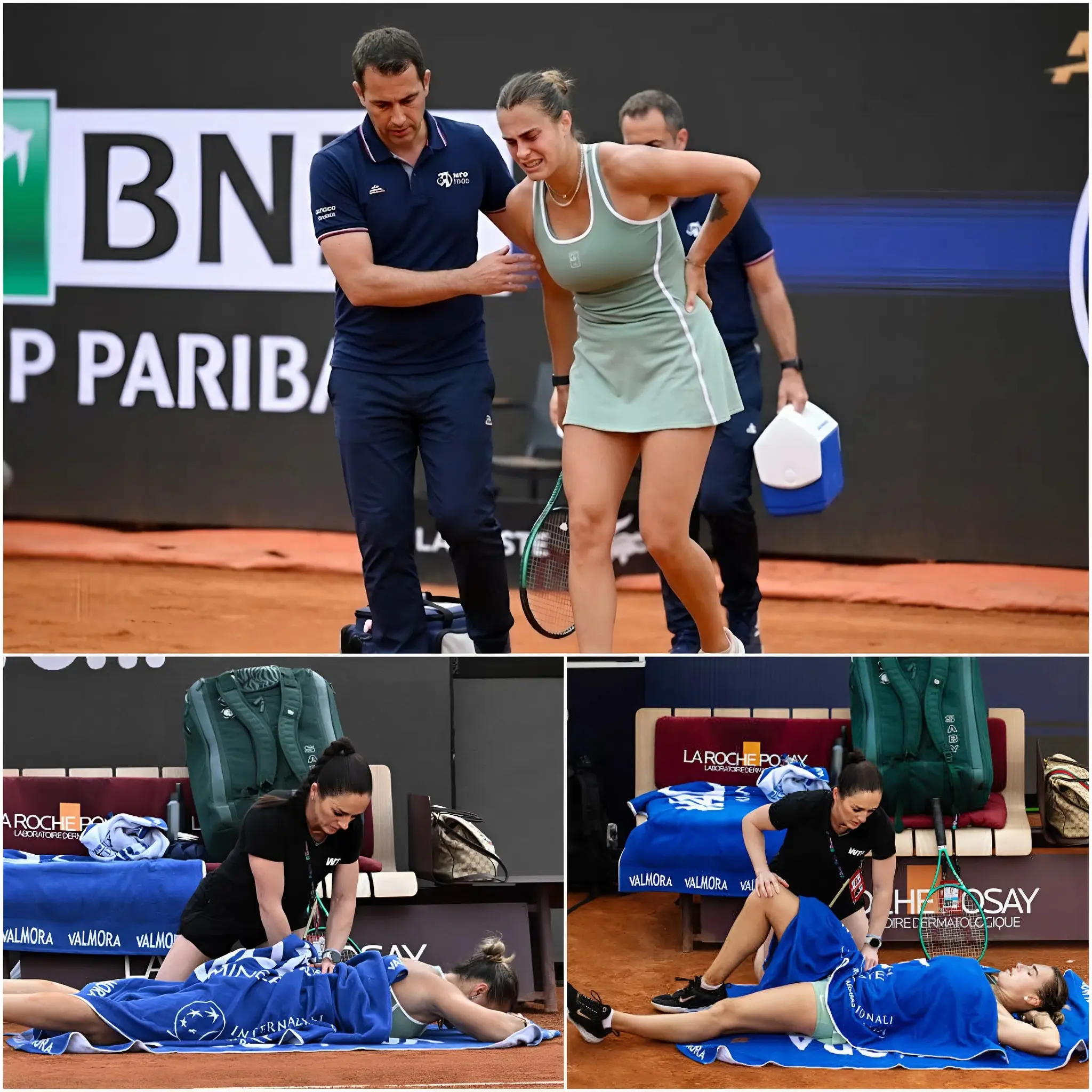 Cover Image for 🔥BREAKING NEWS: Complete panic erupted backstage and in the stands at the Italian Open when world number 1 Aryna Sabalenka suffered a sudden and serious injury in the third set following a rare incident of violence. Security and medical staff immediately intervened, while organizers and other players present watched the scene in stunned silence.