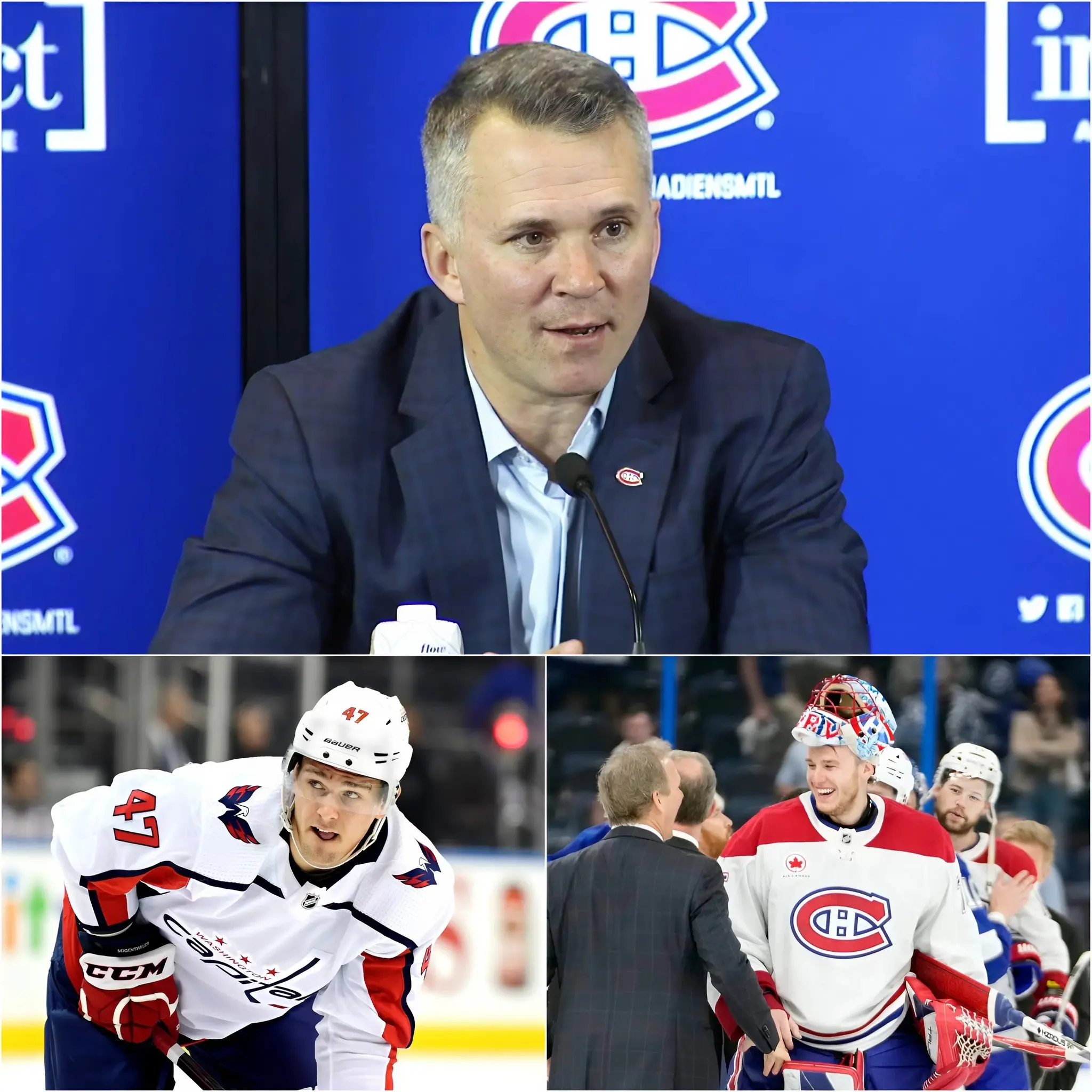 Cover Image for 🚨 DERNIÈRE MINUTE : Après la victoire 6-2 lors du match 3, l’entraîneur-chef des Montreal Canadiens, Martin St. Louis, a tenu une conférence de presse d’urgence et n’a