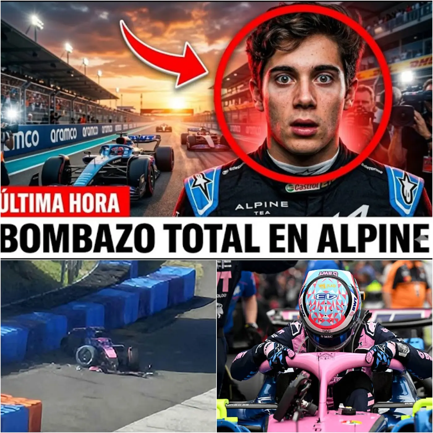 Cover Image for ¡ÚLTIMO MOMENTO HOY! COLAPINTO SACUDE TODO EL PADDOCK Y ALPINE EXPLOTA DE CAOS EN LA F1