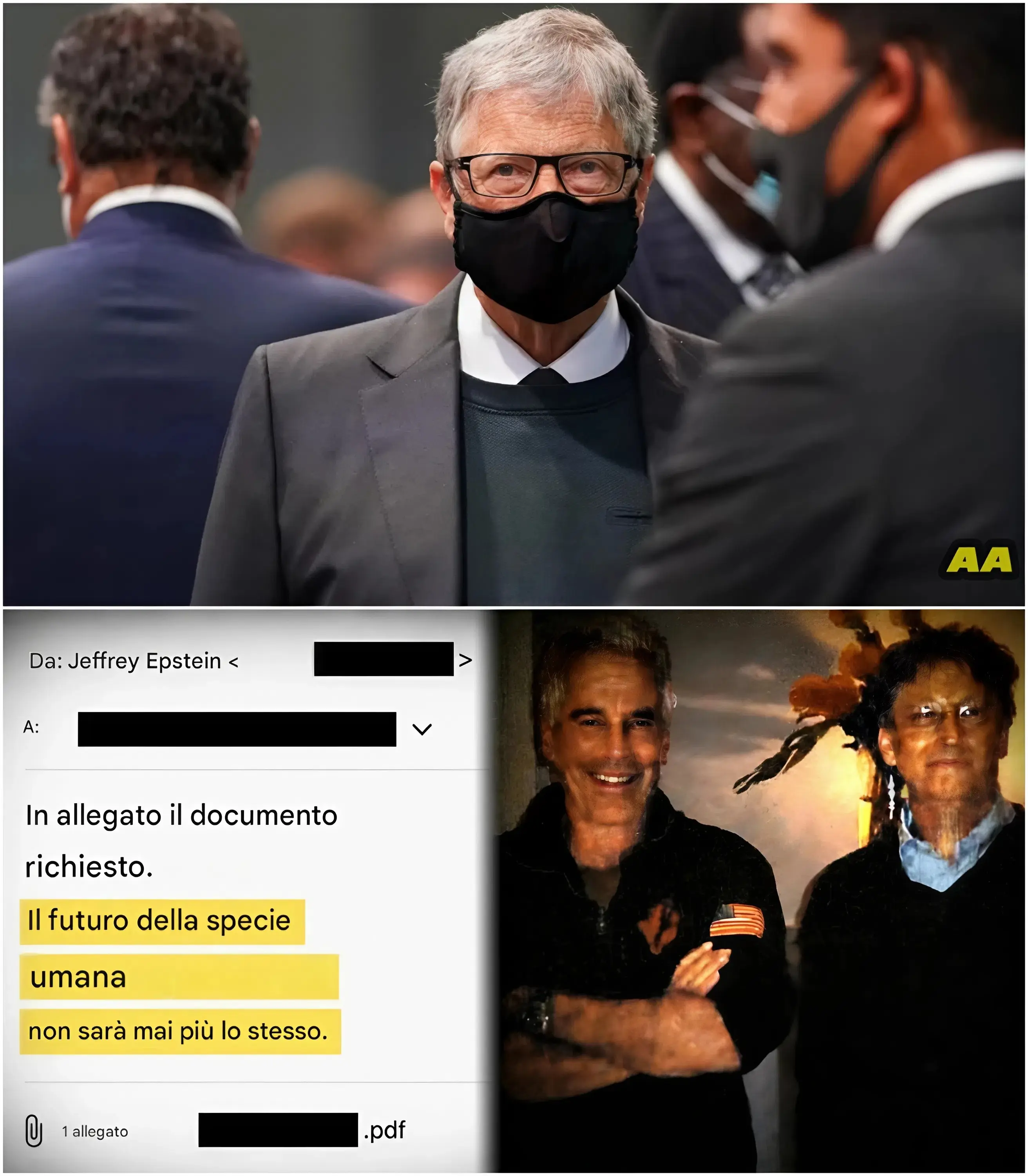 Cover Image for 🔥 I DOSSIER EPSTEIN SVELANO PIANI AGGHIACCIANTI PER LA “PROSSIMA PANDEMIA” — Bill Gates Citato in un’Email sulla Depopolazione 🔥