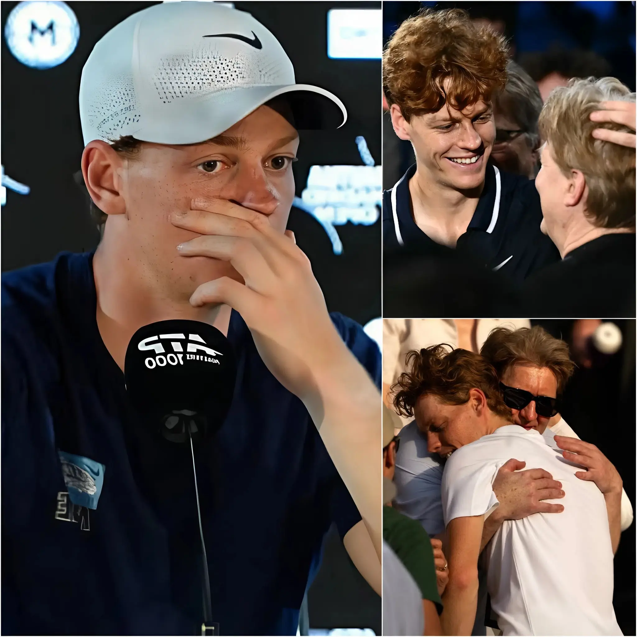 Cover Image for 🎾💓 UN MOMENTO COMMOVENTE: Dopo la sua spettacolare vittoria, Jannik Sinner non ha festeggiato sfrenatamente né si è crogiolato nella gloria come molti si aspettavano.