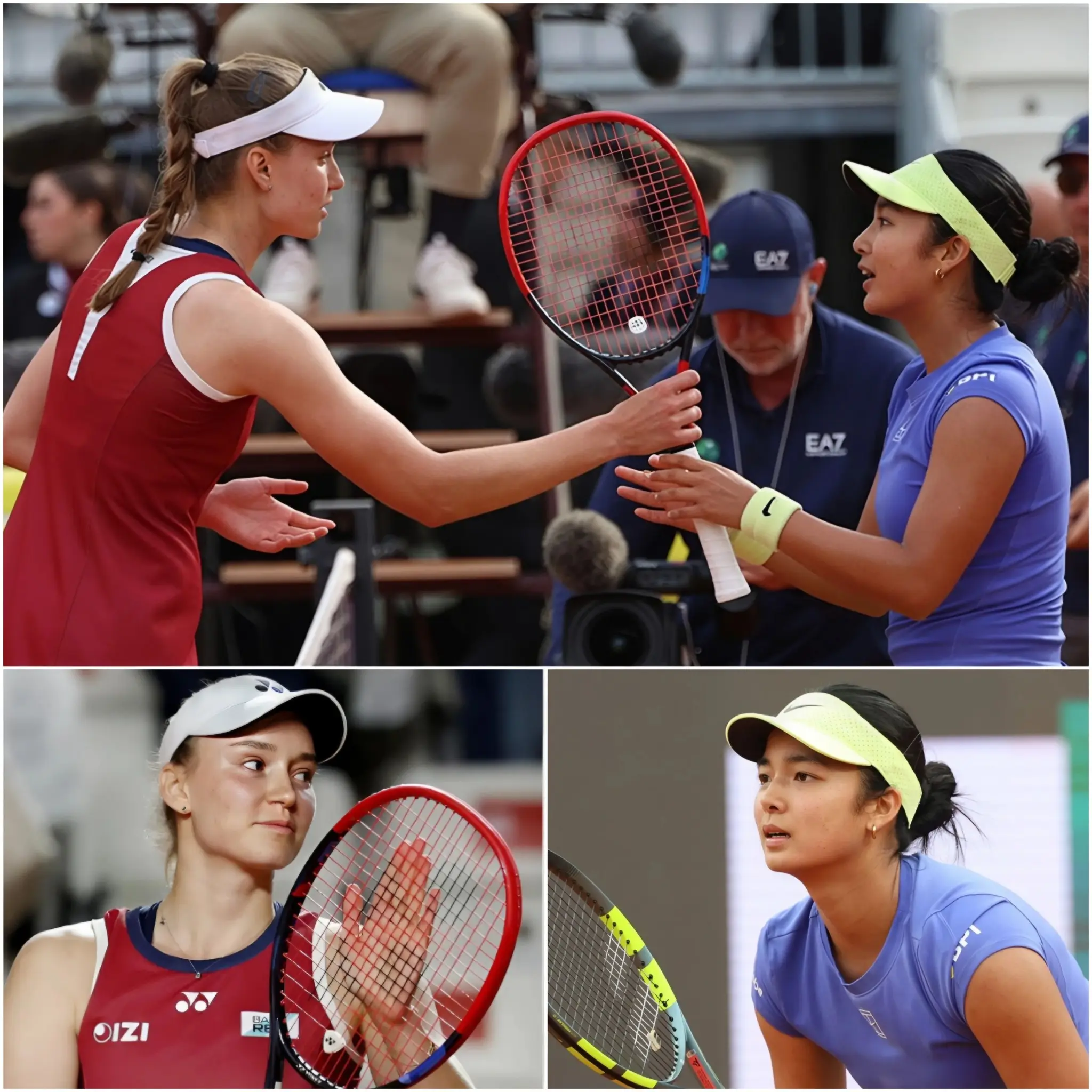 Cover Image for 🎾👩‍❤️‍👩 After a tense match at the Italian Open 2026, where Elena Rybakina had just endured more than two hours of breathless battle against Alexandra Eala, the crowd thought everything had ended like
