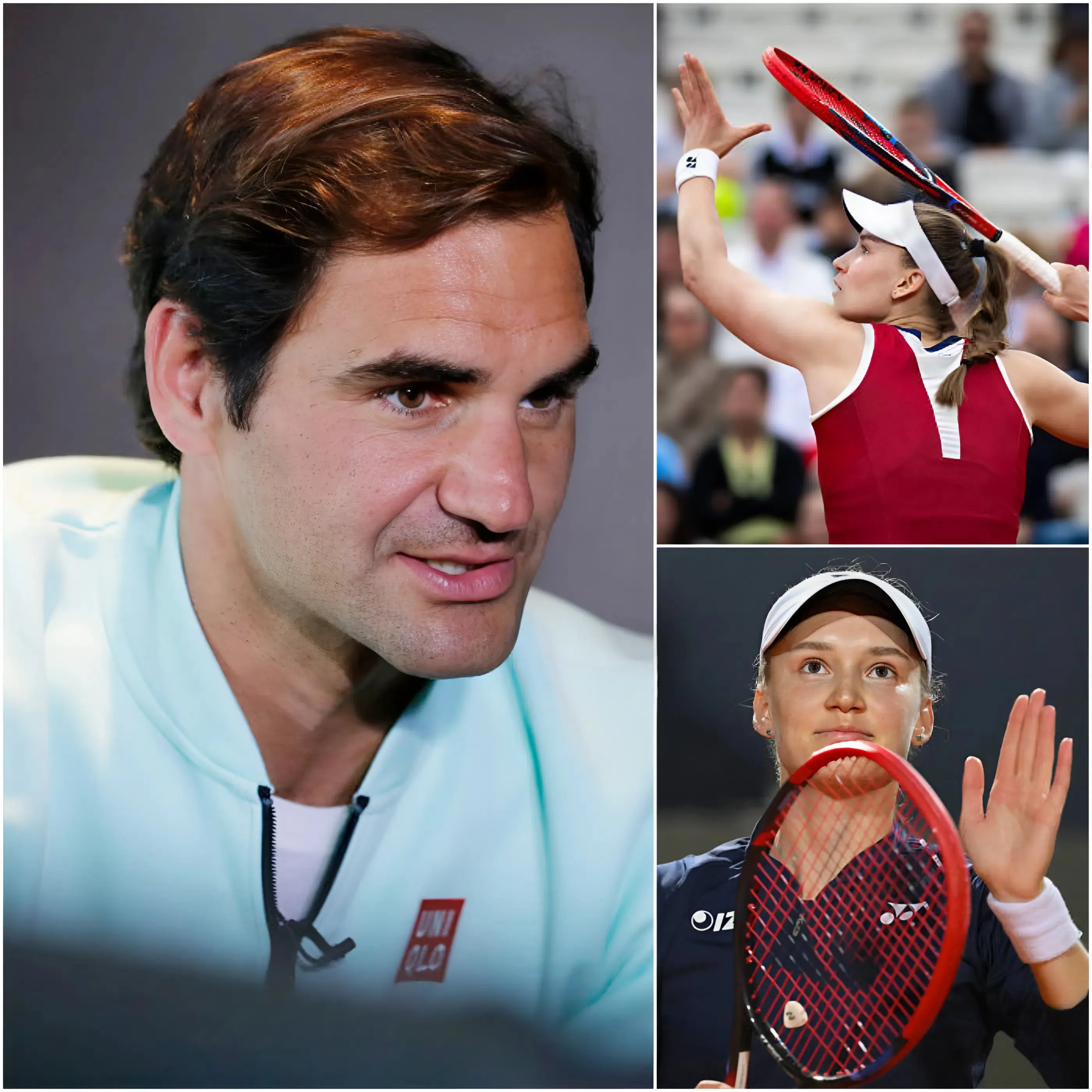 Cover Image for 🎾 “Her talent is no less than Elina Svitolina’s, you will see it soon…” — Roger Federer revealed when speaking about the debut of a 26-year-old rising talent after a recent defeat at the Italian Open.