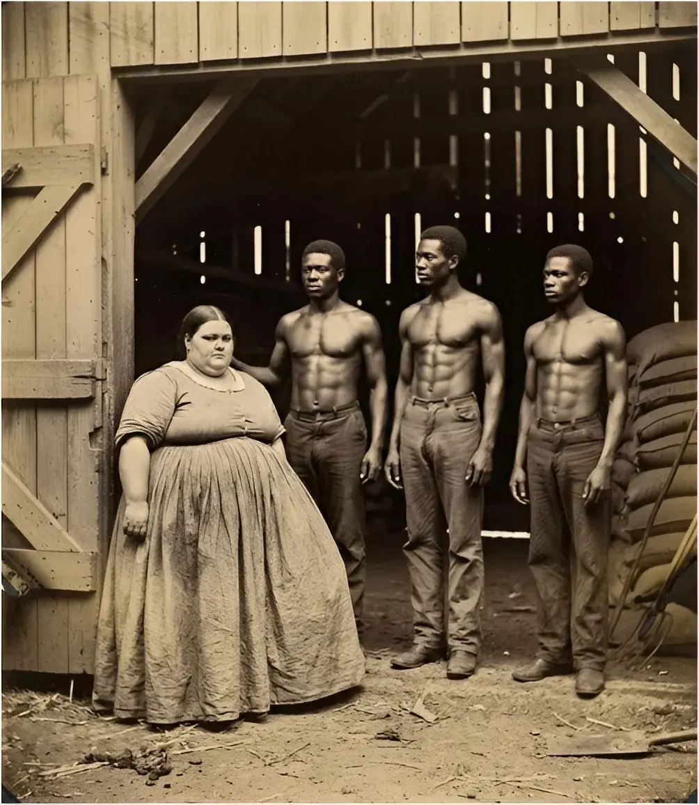 Cover Image for La padrona della piantagione diede sua figlia obesa a tre schiavi… Quello che accadde al suo corpo nel fienile