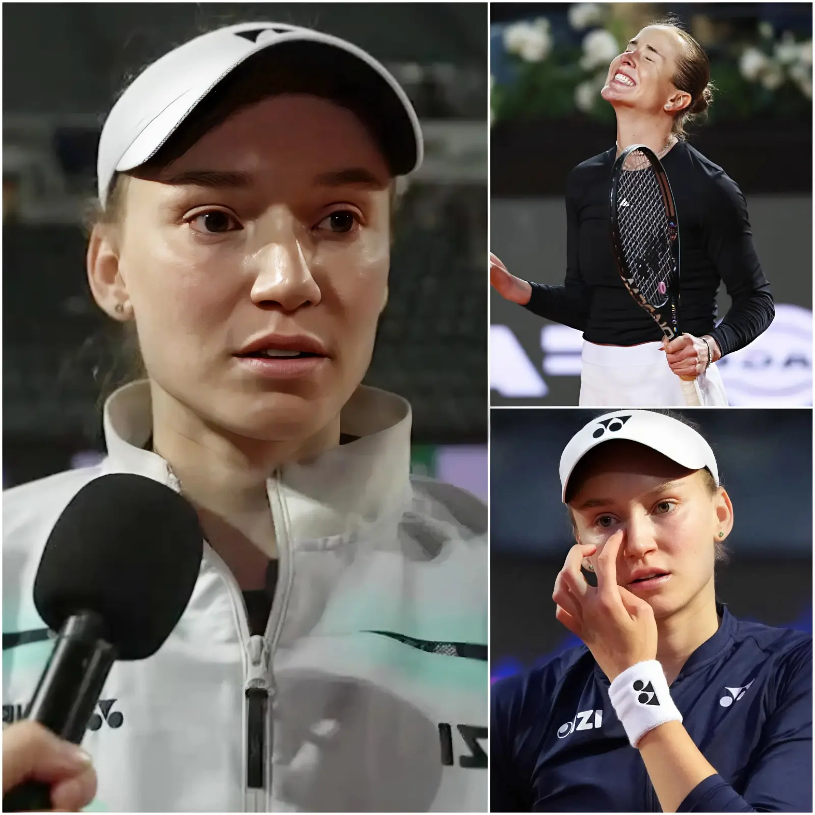 Cover Image for 🎾 IMPACTANTE: Elena Rybakina REVELA DE MANERA SORPRENDENTE UNA VERDAD ESCALOFRIANTE tras la dolorosa derrota ante Elina Svitolina. Todo el estadio quedó en shock después de la derrota de Rybakina por 2-6, 6-4, 6-4 frente a Svitolina.
