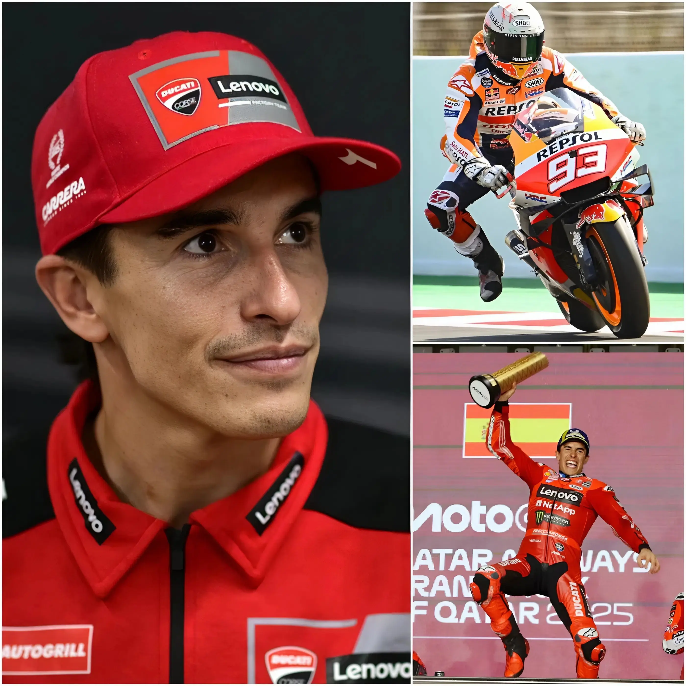 Cover Image for 🚨 “NON ESCLUDERÒ MAI LA POSSIBILITÀ CHE MARC VINCA.” 😳🏆 – Il paddock della MotoGP è nel caos dopo il terribile infortunio di Marc Márquez a Le Mans… ma ciò che ha scioccato ancora di più i fan è stata la reazione del suo rivale.