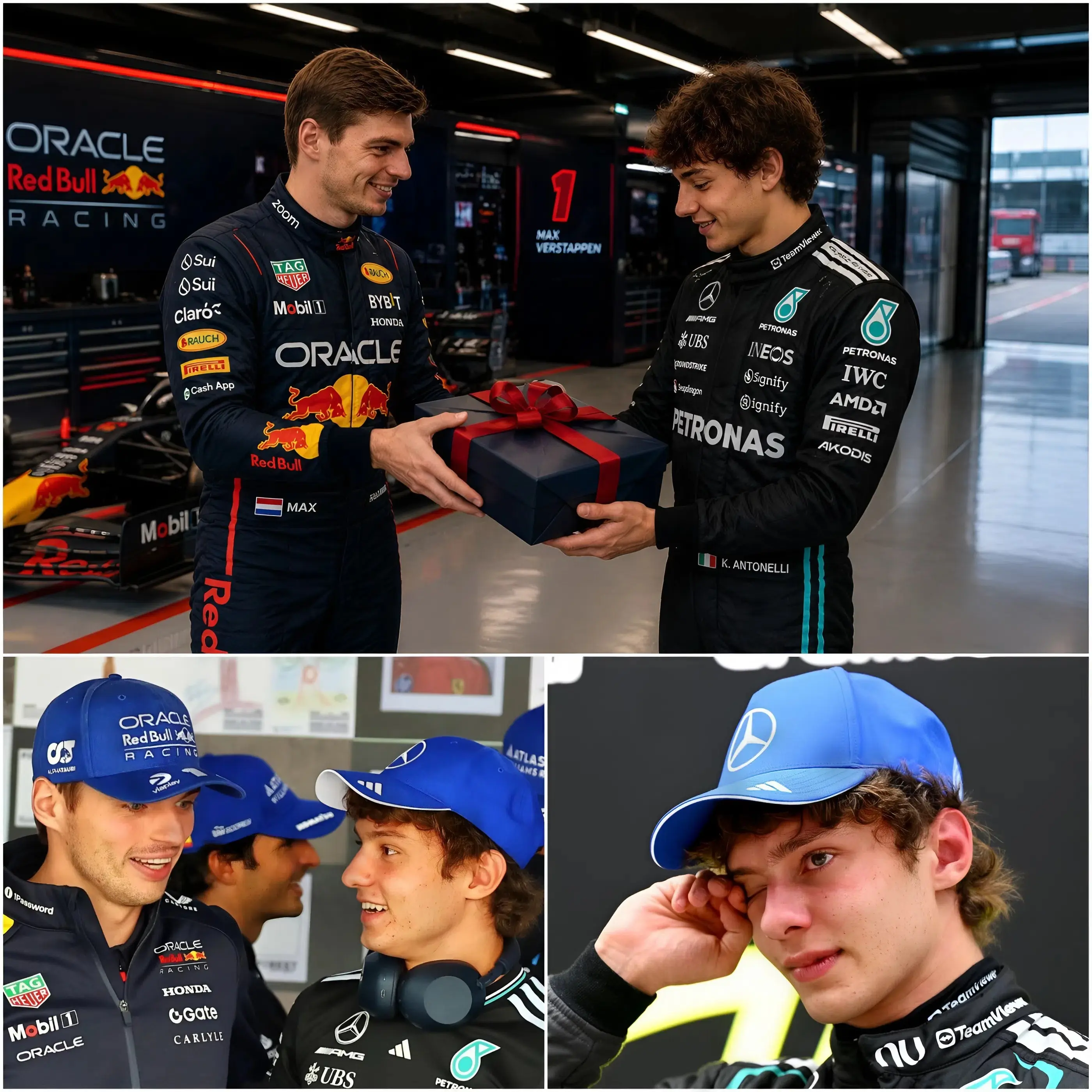 Cover Image for 🚨 “CAPO COSA SI PROVA AD ESSERE DUBBIATI DA TUTTO IL MONDO… E KIMI NON DOVREBBE AFFRONTARE TUTTO QUESTO DA SOLO.” — Si dice che Max Verstappen abbia commosso l’intera comunità della F1 con il suo gesto speciale per Kimi Antonelli 😳