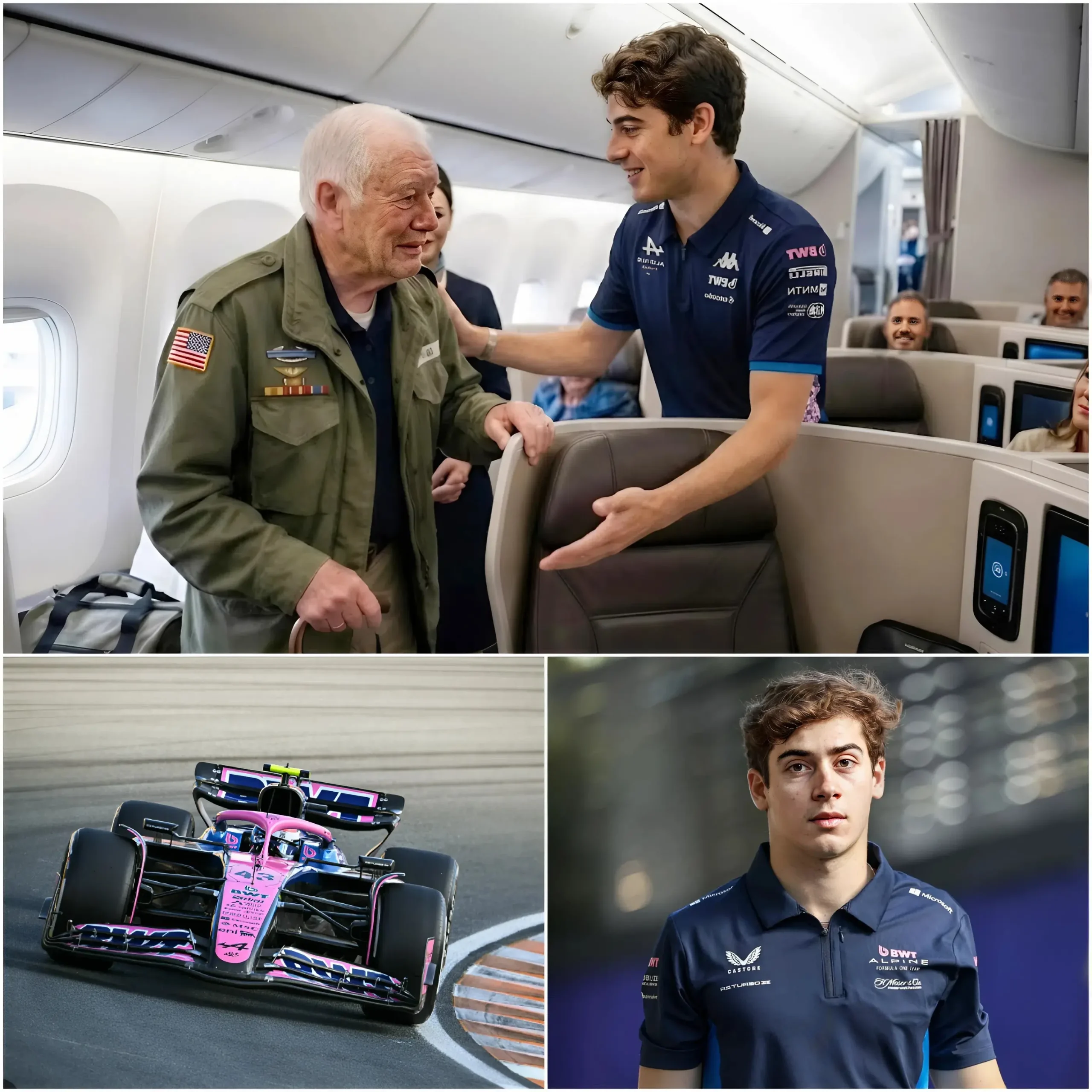Cover Image for NOTICIA BUENA ❤️😍 La comunidad de la F1 está revolucionada cuando la estrella Franco Colapinto sorprendió a los pasajeros de un vuelo comercial rumbo al GP de Miami con un gesto extremadamente amable.