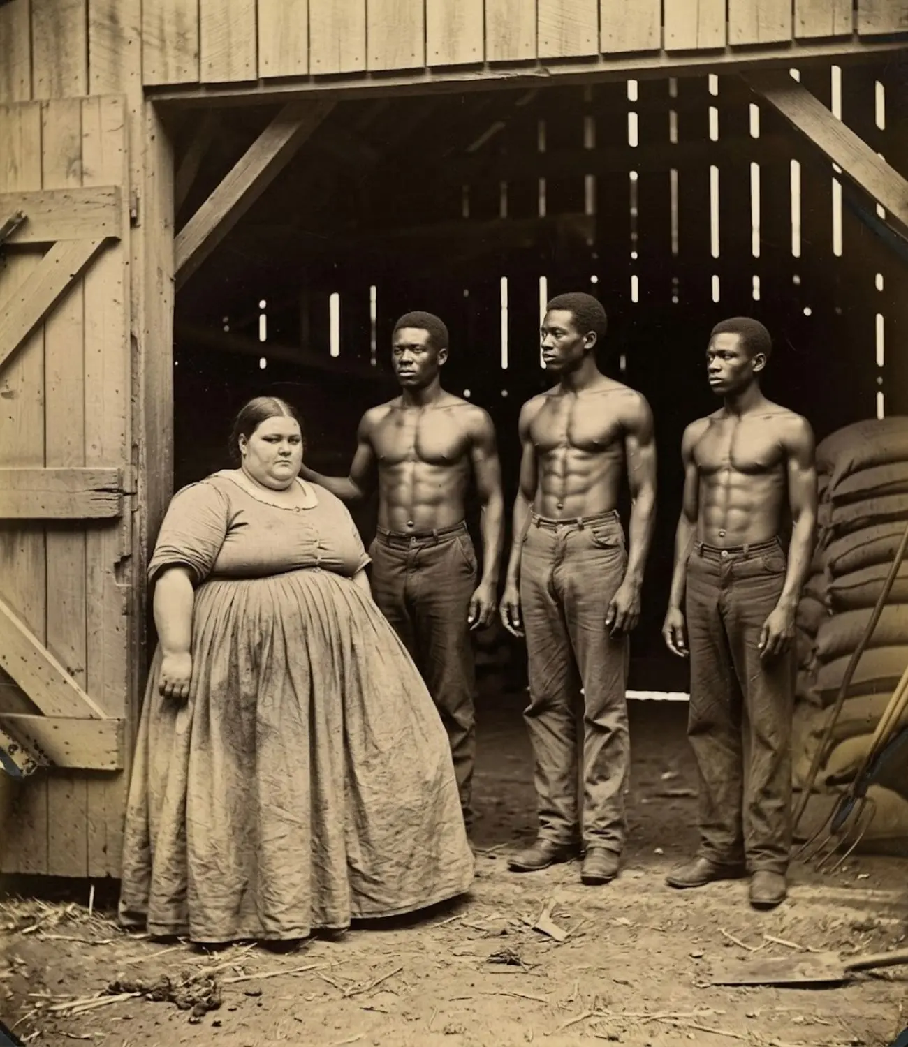 Cover Image for La signora della piantagione diede la figlia obesa a tre schiavi… Che fine ha fatto il suo corpo nel fienile?