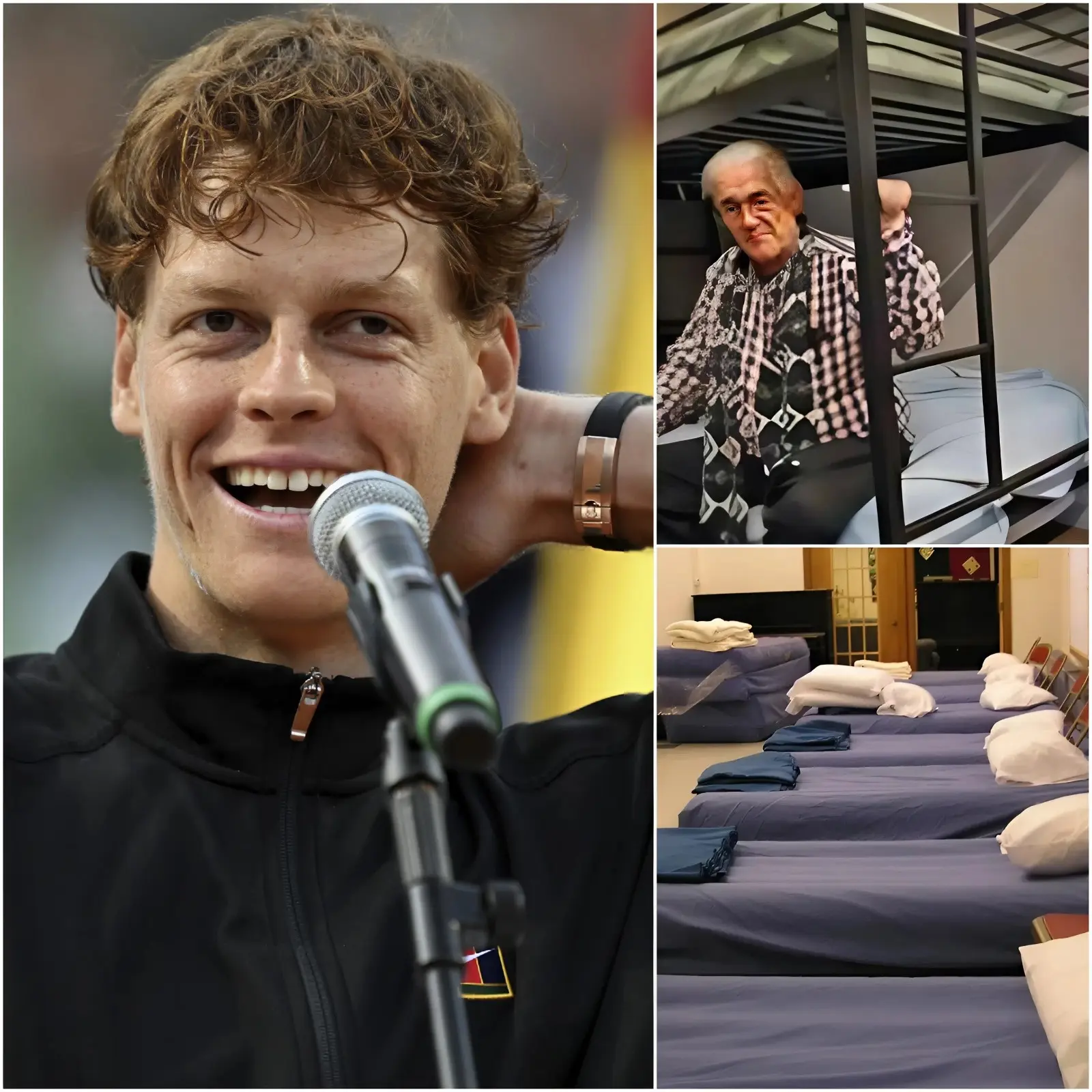 Cover Image for 🚨 BREAKING NEWS: Instead of spending money on luxury cars or flashy investments, Jannik Sinner has quietly donated $1 million to build a shelter for the homeless. He funded a state-of-the-art facility featuring 150 apartments and 300 beds for people in need in his hometown.
