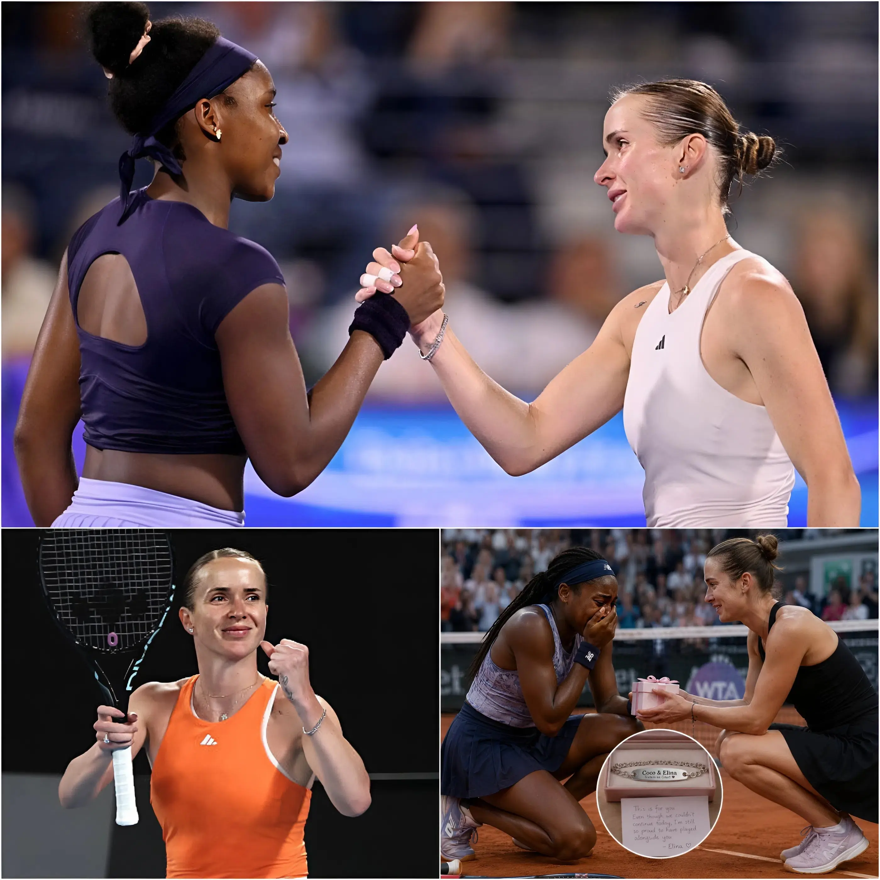 Cover Image for 💔🎾 “SHE COLLAPSED IN TEARS… THEN ELINA SVITOLINA DID SOMETHING NOBODY EXPECTED.” — The tennis world was left heartbroken after Coco Gauff was forced to retire from the final with a painful injury