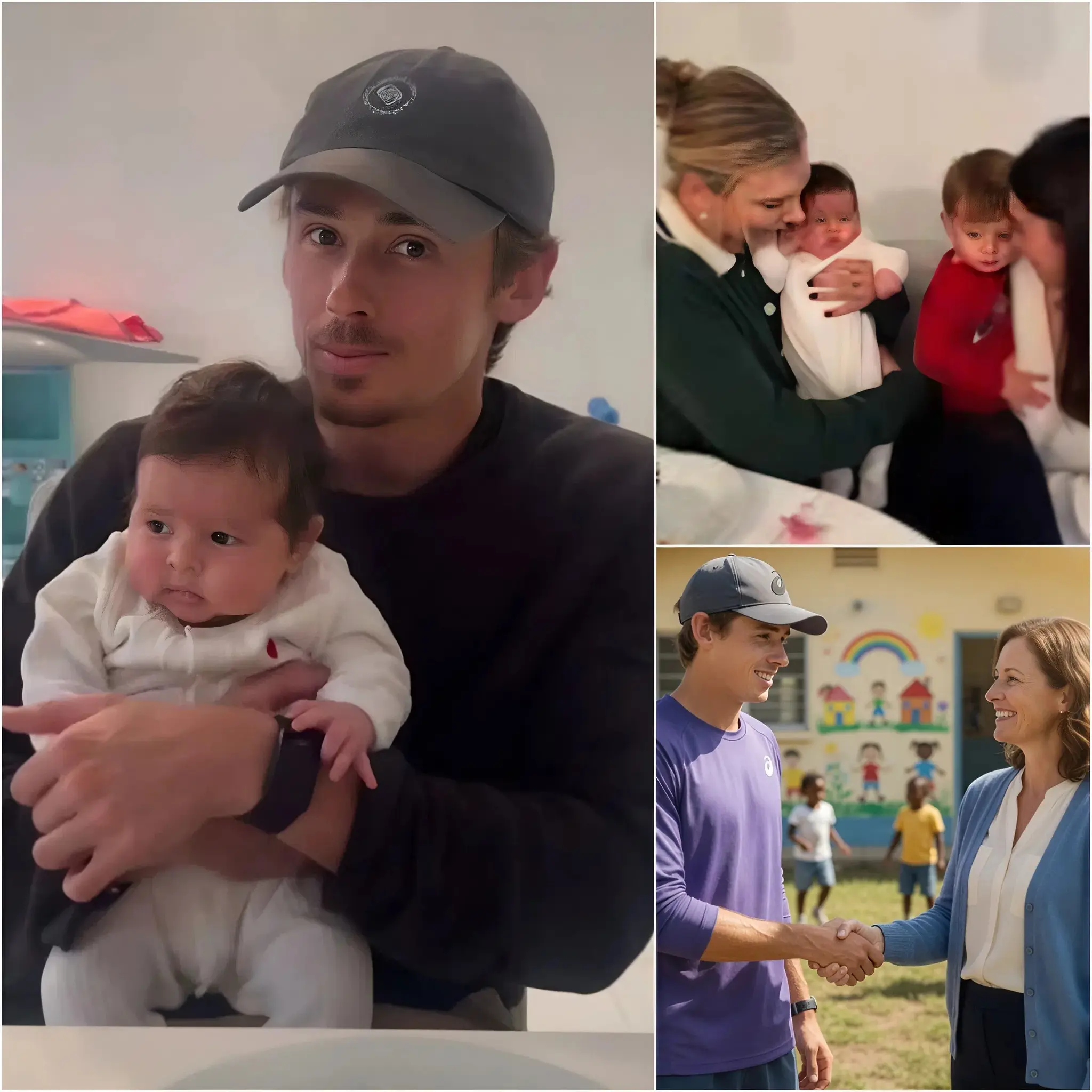 Cover Image for 💖🚨HEARTWARMING: Just before their wedding, Alex de Minaur and his fiancée Katie Boulter visited a children’s shelter in Australia, spending an entire day caring for disadvantaged kids.