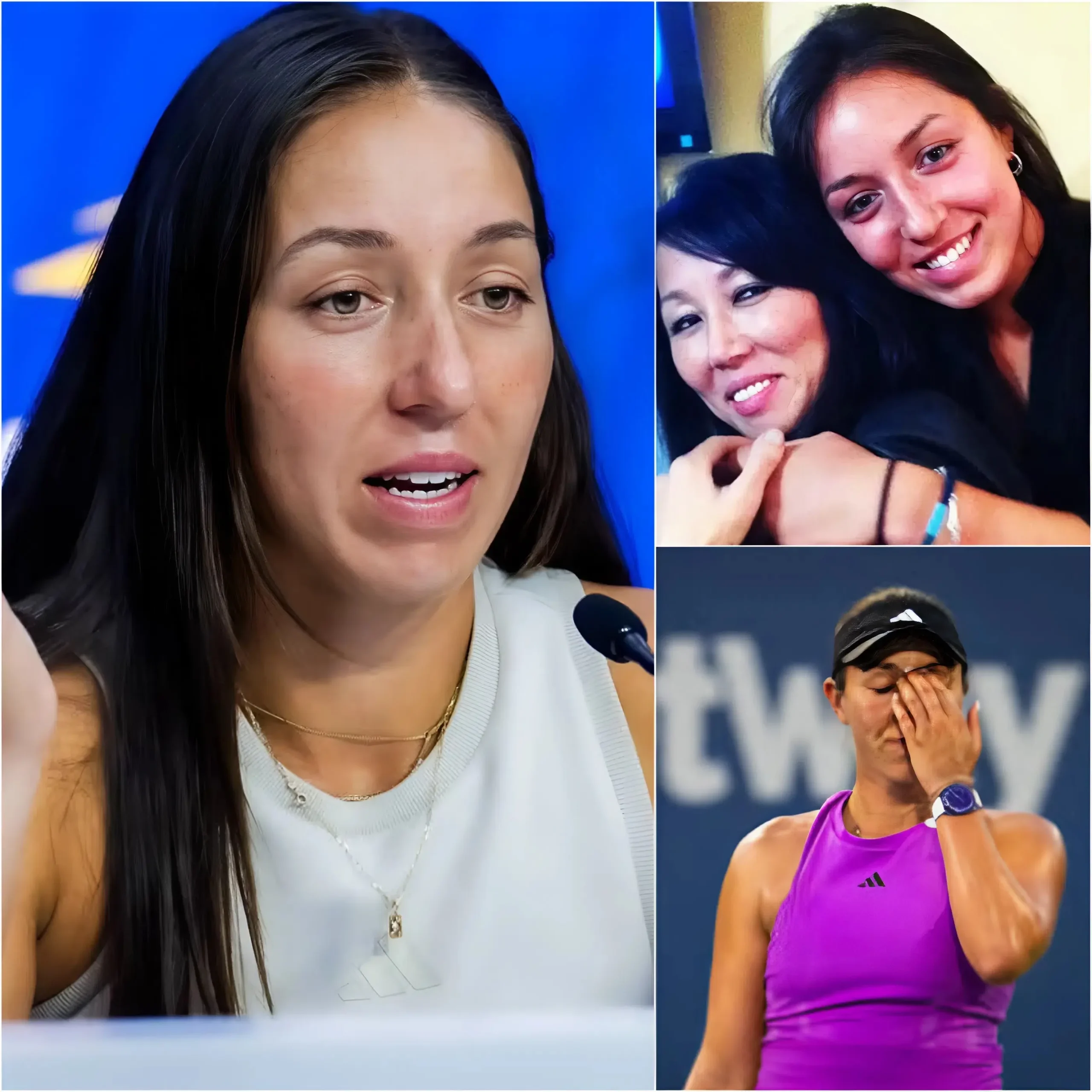 Cover Image for 🚨🎾 “SHE STOOD THERE IN TEARS… AND THE ENTIRE STADIUM ROSE FOR HER.” — Jessica Pegula has just created one of the most emotional moments of the season despite her heartbreaking defeat at the Italian Open. Instead of immediately leaving the court after the painful loss,