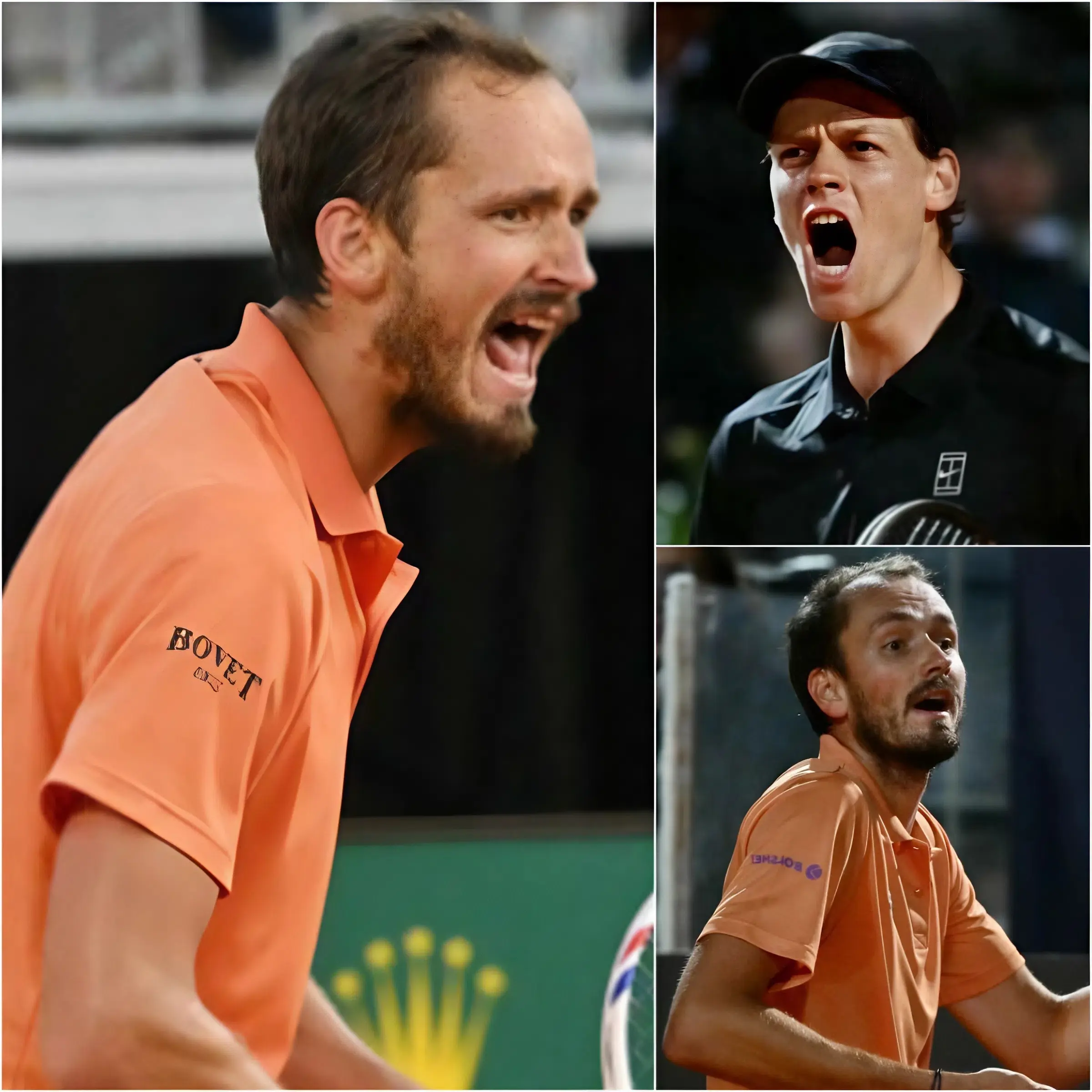 Cover Image for JUST 17 MINUTES AGO: “THAT GUY COMPLETELY CHEATED!” After losing to Daniil Medvedev in the semifinals of the Italian Open against Jannik Sinner, he exploded in fury and began smashing his racket wildly to release his anger.