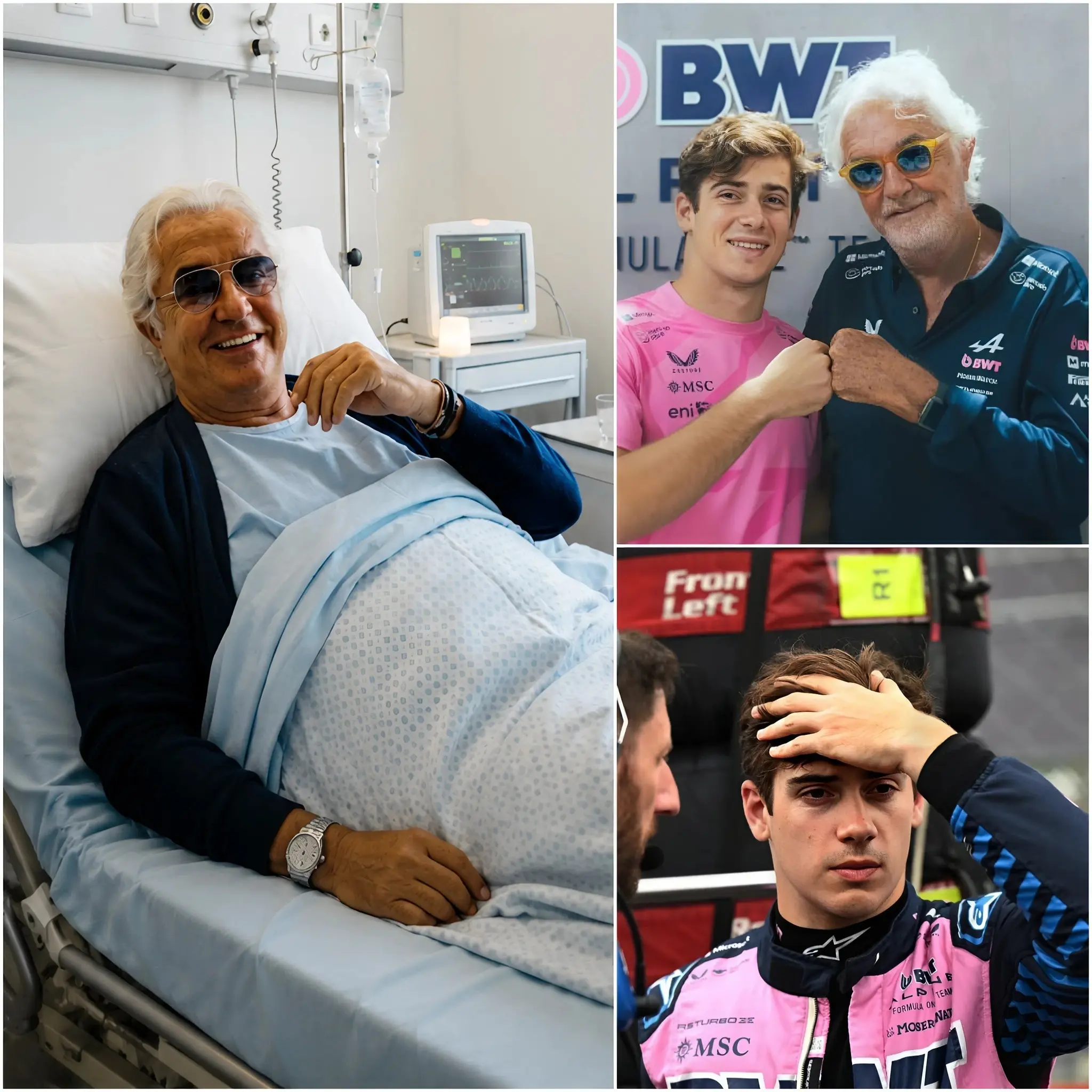 Cover Image for 😭 El mundo de la Fórmula 1 quedó completamente conmocionado después de que Flavio Briatore, visiblemente emocionado, revelara entre lágrimas que estaría enfrentando una dura batalla contra el cáncer.