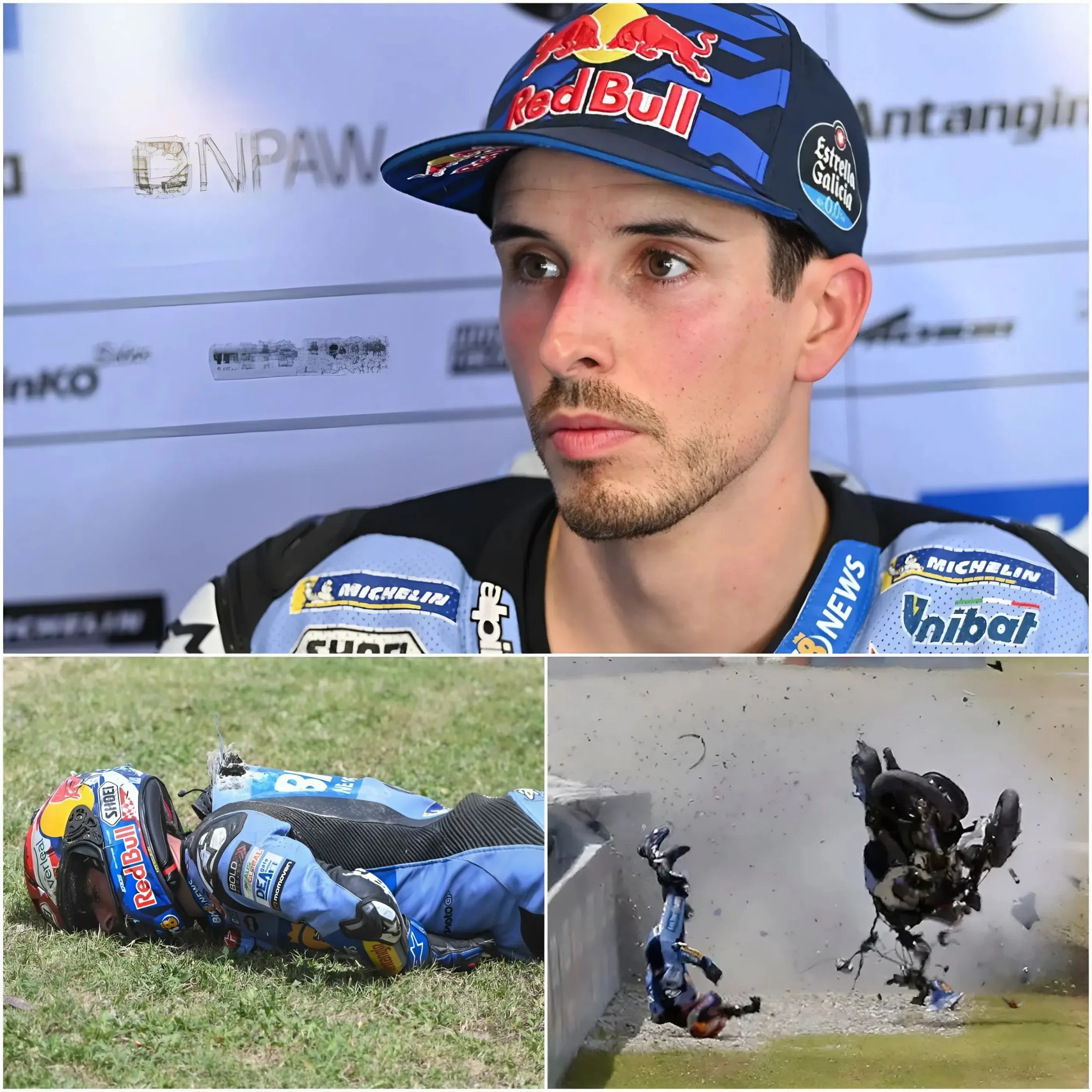 Cover Image for 🚨🏍️ “QUELLA CADUTA POTREBBE PORRE FINE A TUTTO…” 😰 – Alex Márquez ha lasciato senza parole il paddock della MotoGP dopo aver parlato del grave infortunio subito ieri al GP di Catalogna.