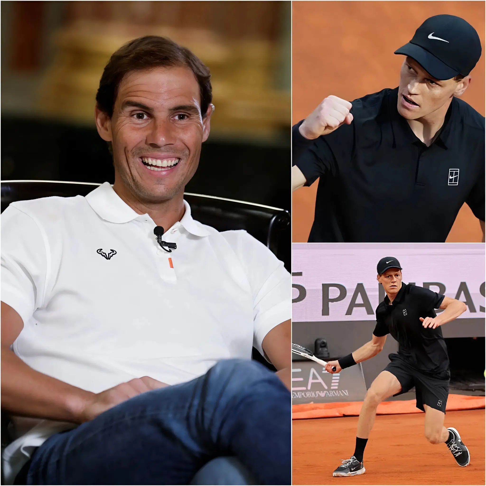 Cover Image for “That’s no longer tennis.” – Rafael Nadal created a buzz when he openly commented on Jannik Sinner’s playing style following his comfortable victory over Andrea Pellegrino at the Rome Open.