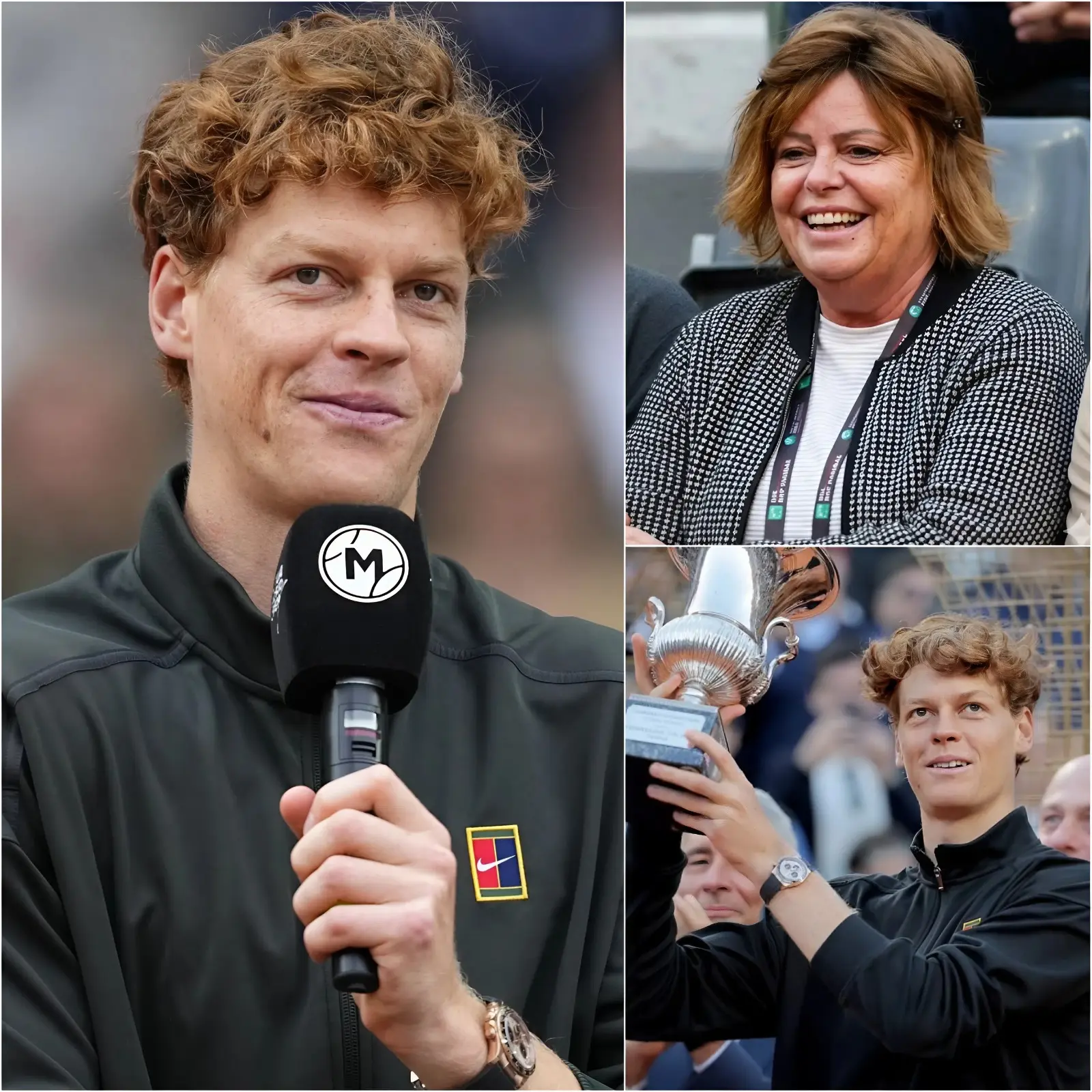 Cover Image for “This triumph is for my mother…” Jannik Sinner struggled to hold back his emotions when asked about his hard-fought semi-final victory over Daniil Medvedev.