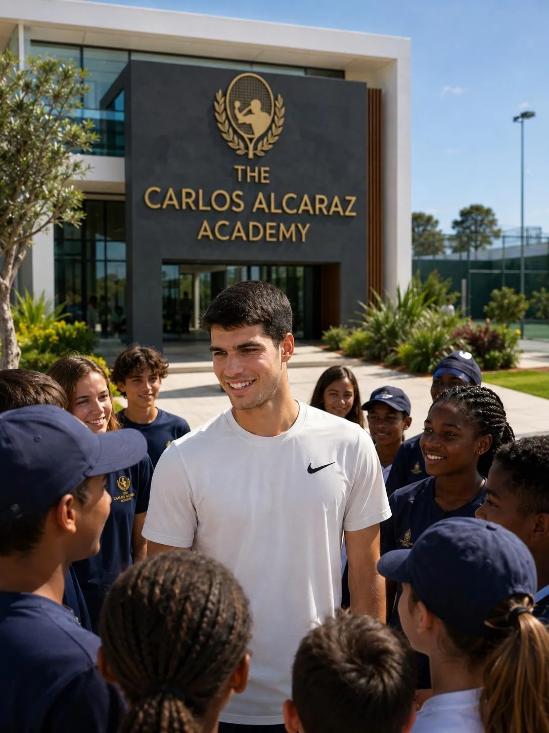 Cover Image for 🚨 Según informes, Carlos Alcaraz donó 30 millones de dólares para construir una escuela privada para niños desfavorecidos en Murcia, una región que influyó enormemente en su vida y en los inicios de su carrera tenística.