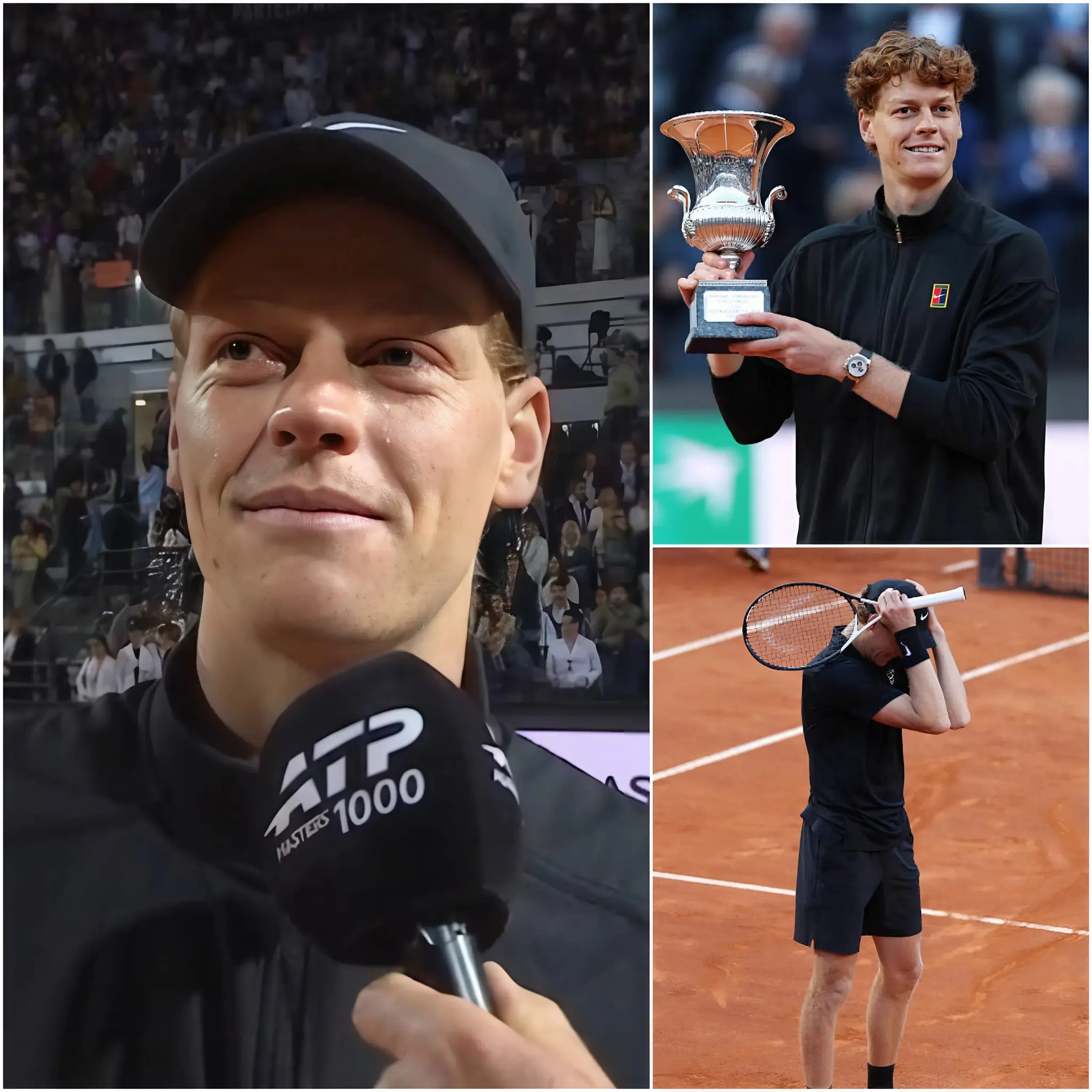 Cover Image for 🎾🇮🇹 “For me, this is not just a victory… it is a sacred responsibility that I carry for my country!” — After a dominant performance with a 6-4, 6-4 victory at the Italian Open, Jannik Sinner didn’t run out to celebrate as everyone expected.