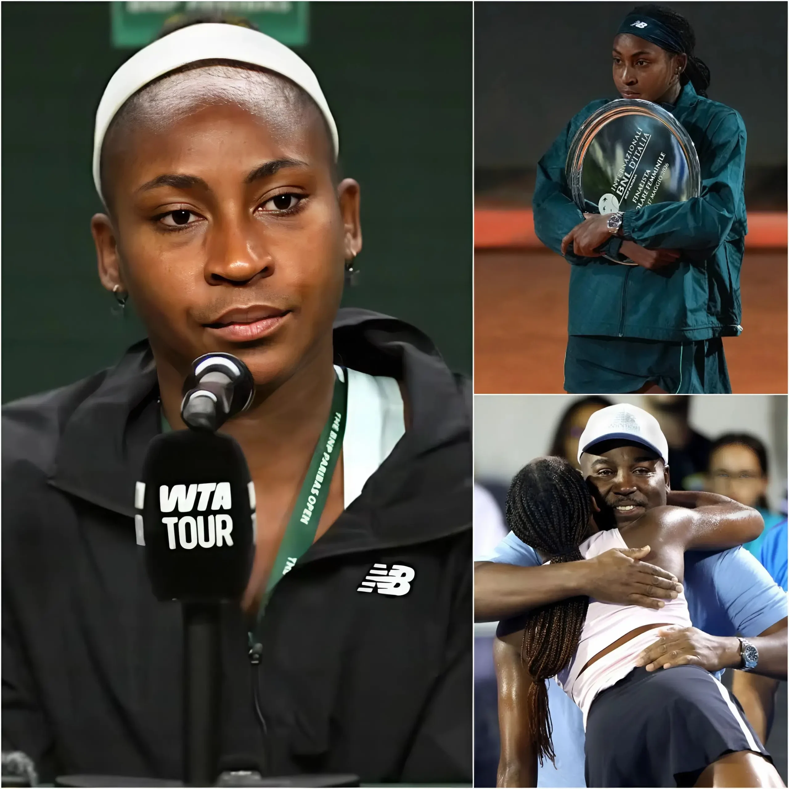 Cover Image for 🚨💔 “SHE STOOD THERE IN TEARS… AND THEN THE ENTIRE STADIUM DID SOMETHING NOBODY EXPECTED.” — Coco Gauff created one of the most emotional moments in Italian Open history after her heartbreaking defeat in the final.