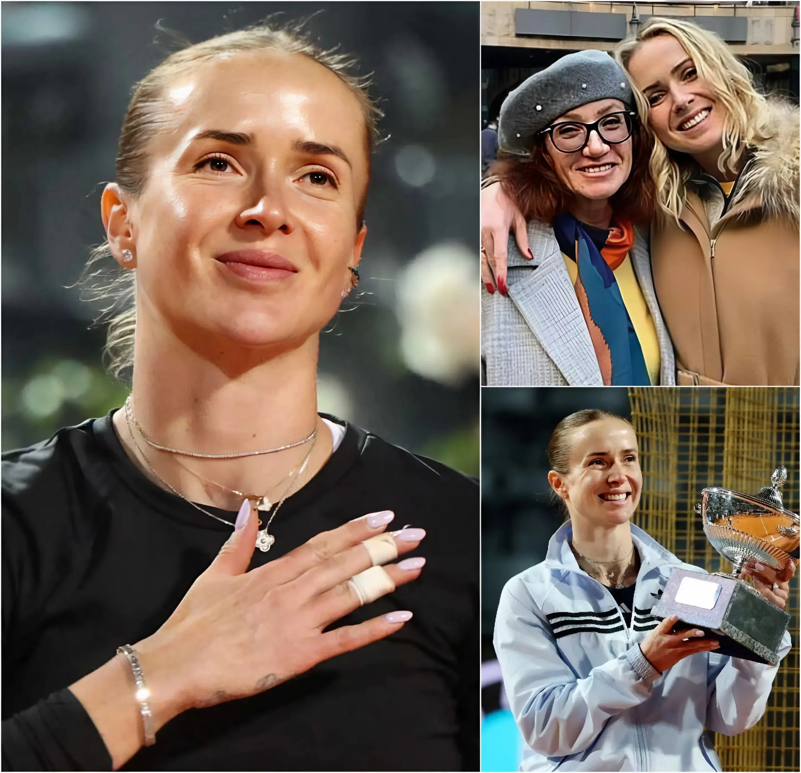 Cover Image for 💖GOOD NEWS: Elina Svitolina has donated half of her Rome Open prize money to fulfill her parents’ dream. “When I was little, my mother went hungry so I could train… Today, I’ve become the person she’s always dreamed of. Now it’s time to make her dream come true.” Elina’s words brought tears to her mother’s eyes. She responded with five emotional words…