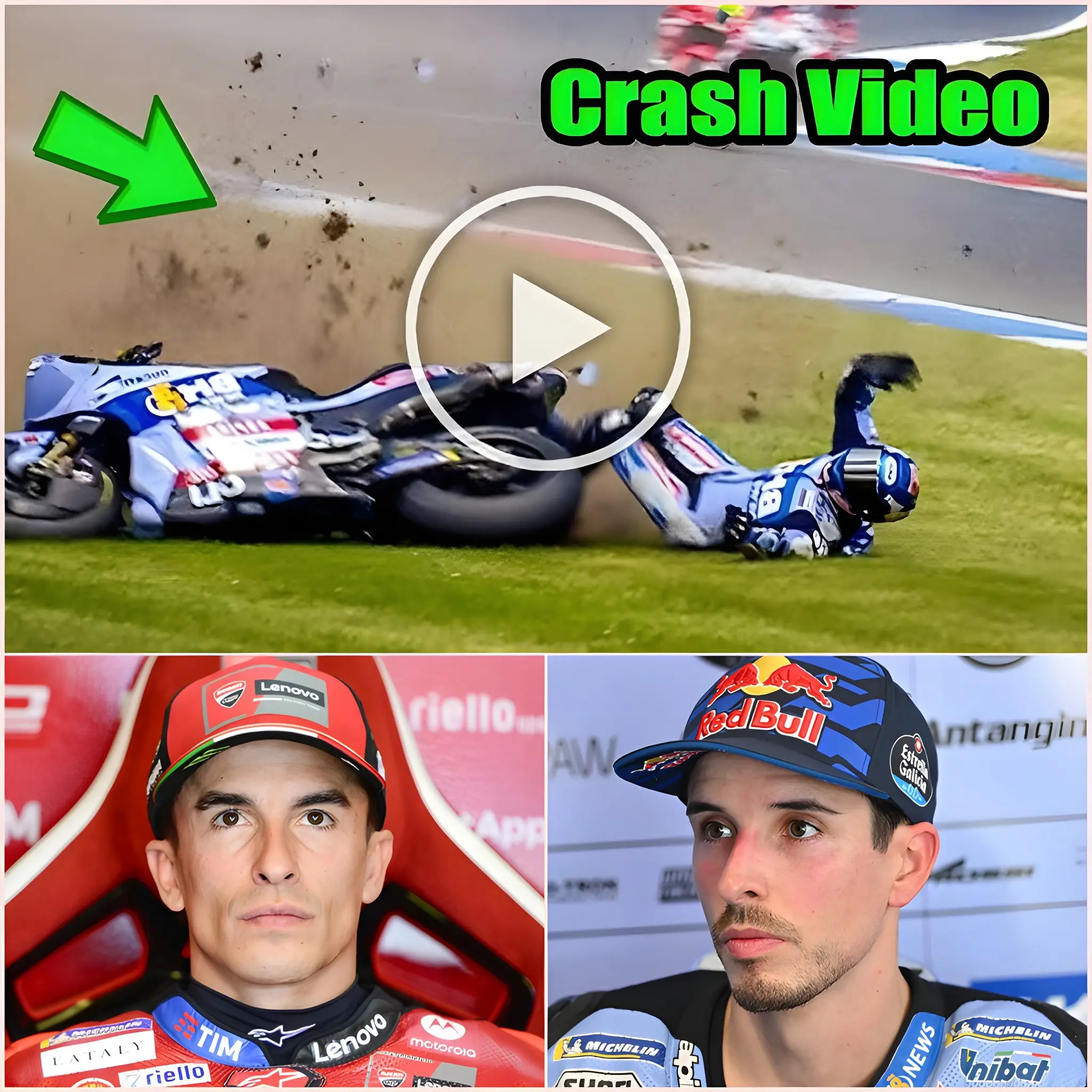 Cover Image for 🔥 “I WILL NEVER FORGIVE HIM!” — Marc Marquez was furious, his face flushed with anger, immediately following Alex Marquez’s accident at the Catalunya GP.