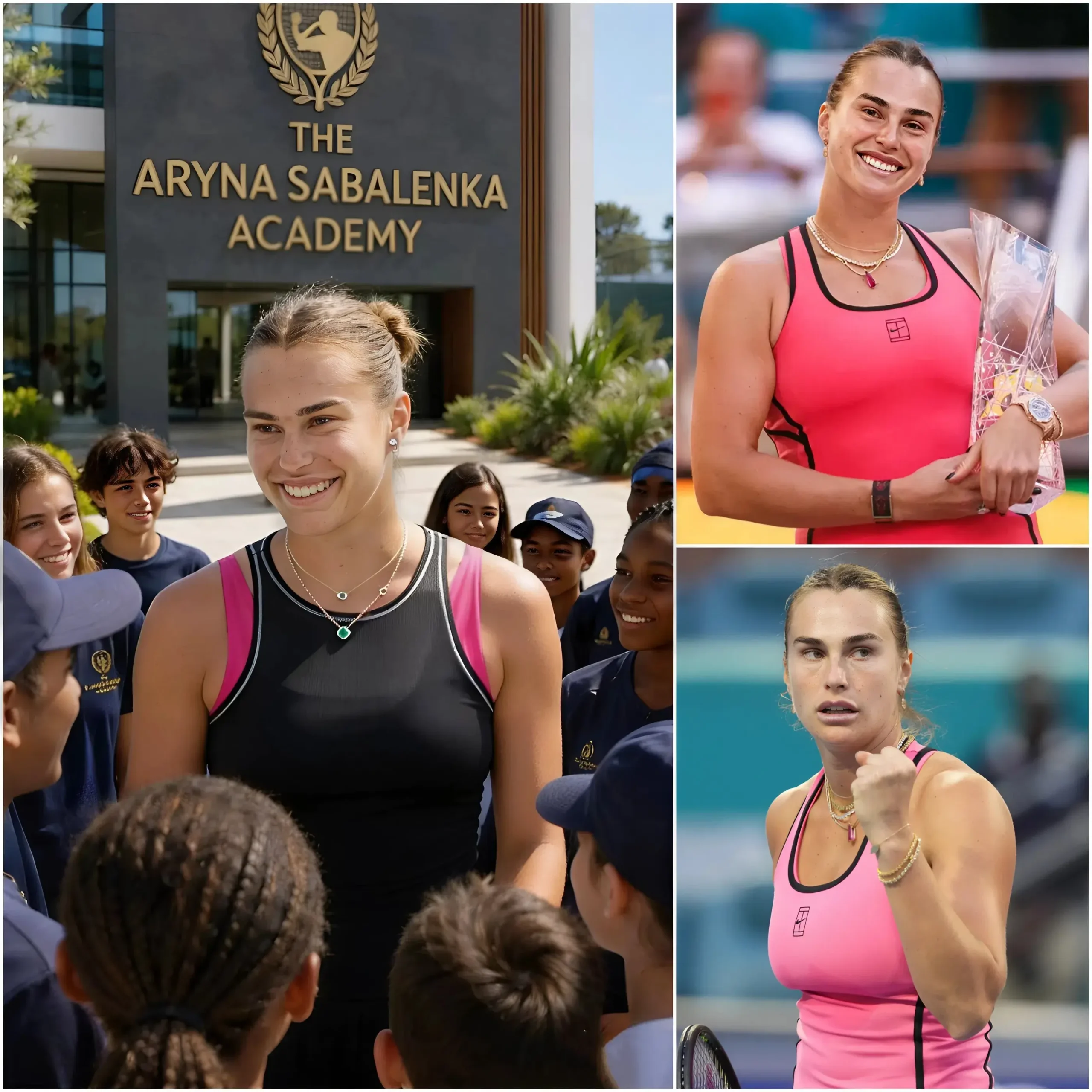 Cover Image for 🥰 Il est rapporté qu’Aryna Sabalenka aurait fait un don de 30 millions de dollars pour construire une école privée destinée aux enfants en situation de vulnérabilité à Minsk — une région qui a joué un rôle essentiel dans sa vie et dans ses premiers pas vers sa carrière de tenniswoman.