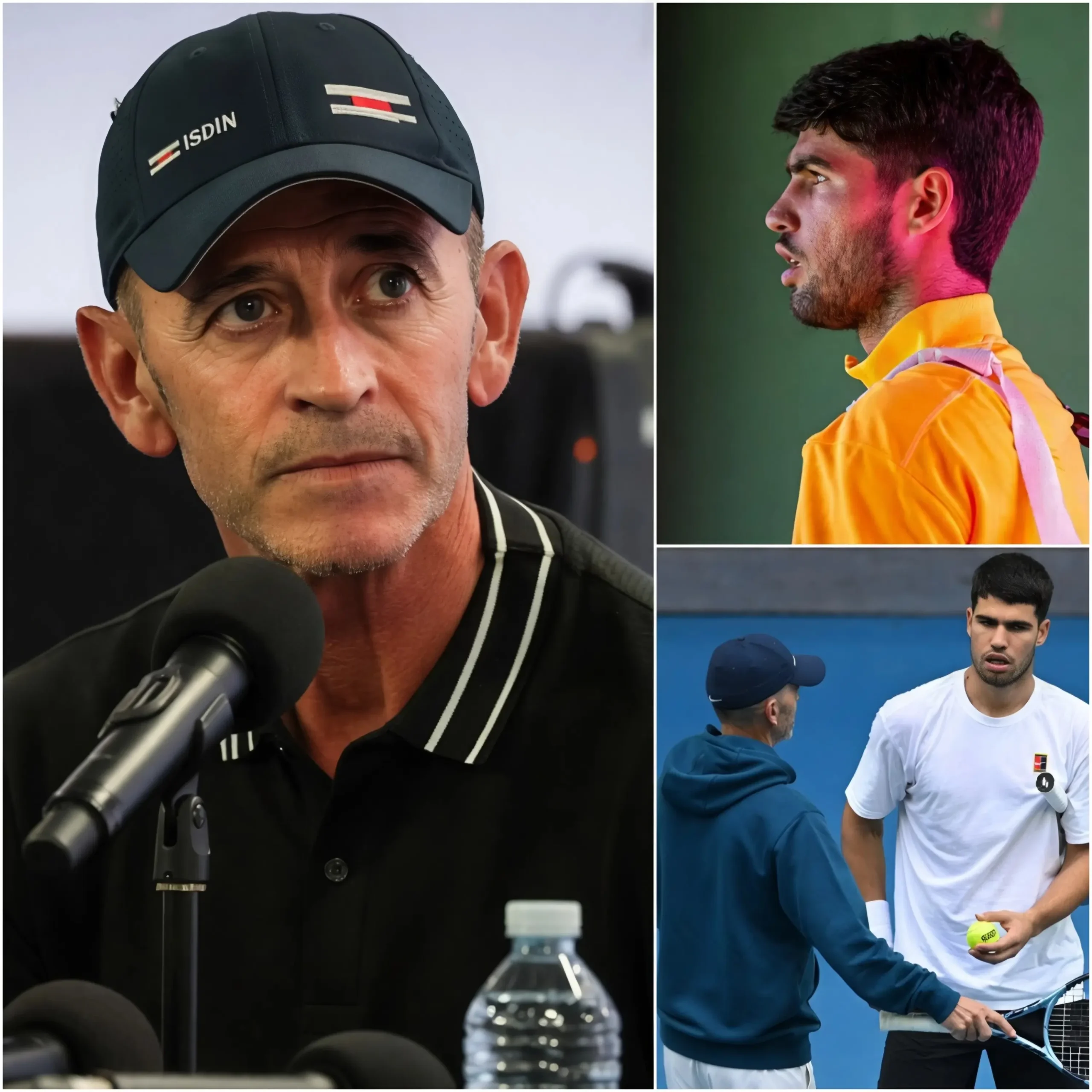 Cover Image for 🎾😢 15 MINUTES AGO: Coach Samuel Lopez has revealed for the very first time the real reason behind Carlos Alcaraz’s shocking decision to withdraw from both Wimbledon and the Queen’s Club Championships.