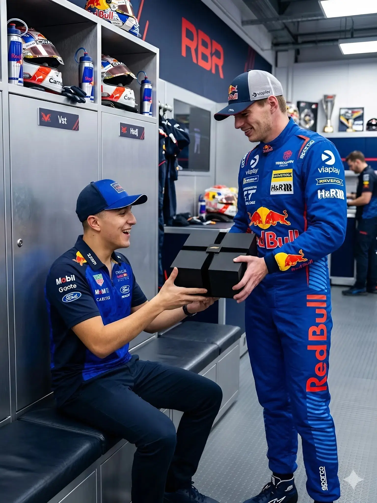 Cover Image for 5 minutes ago: Max Verstappen made everyone in F1 cry… and left everyone breathless while waiting for the “extraordinary” gift he gave to a teammate before the Canadian GP.