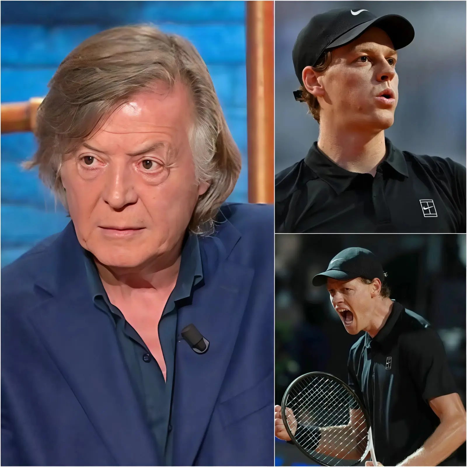 Cover Image for 🚨 “BASTA, SE SEI COSÌ BRAVO ALLORA SCENDI IN CAMPO TU!” — La leggenda del tennis italiano Adriano Panatta è esploso in una rabbia furiosa dopo l’ondata di critiche contro Jannik Sinner nonostante la sua schiacciante vittoria al Rome Open 2026.