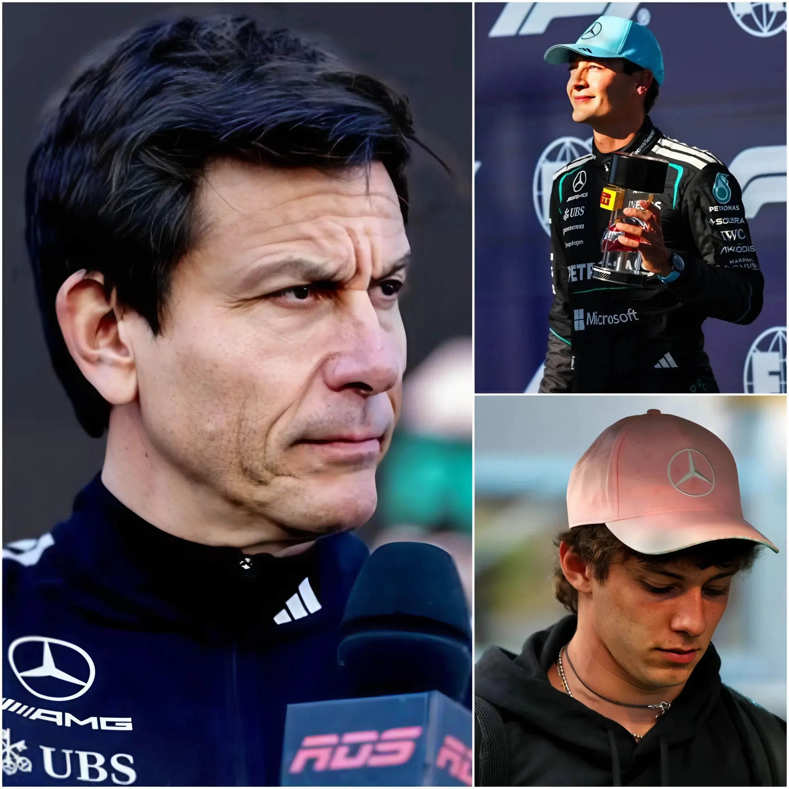 Cover Image for 🚨 “SMETTILA DI LAMENTARTI VIA RADIO.” — Toto Wolff perde inaspettatamente le staffe con Kimi Antonelli nel bel mezzo del GP del Canada 😳🔥