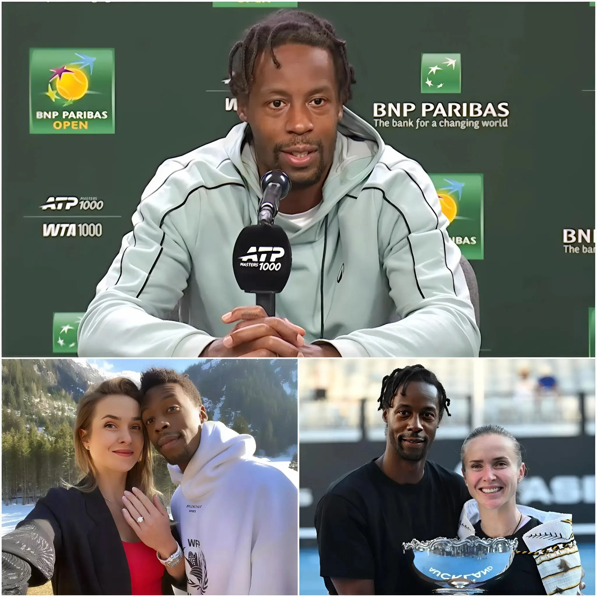 Cover Image for 💔 « ELLE M’A SORTI DES JOURS LES PLUS SOMBRES DE MA VIE… » — Il y a seulement 30 minutes, Gaël Monfils a révélé avec émotion pour la première fois la véritable raison pour laquelle il a décidé d’épouser sa fiancée Elina Svitolina.