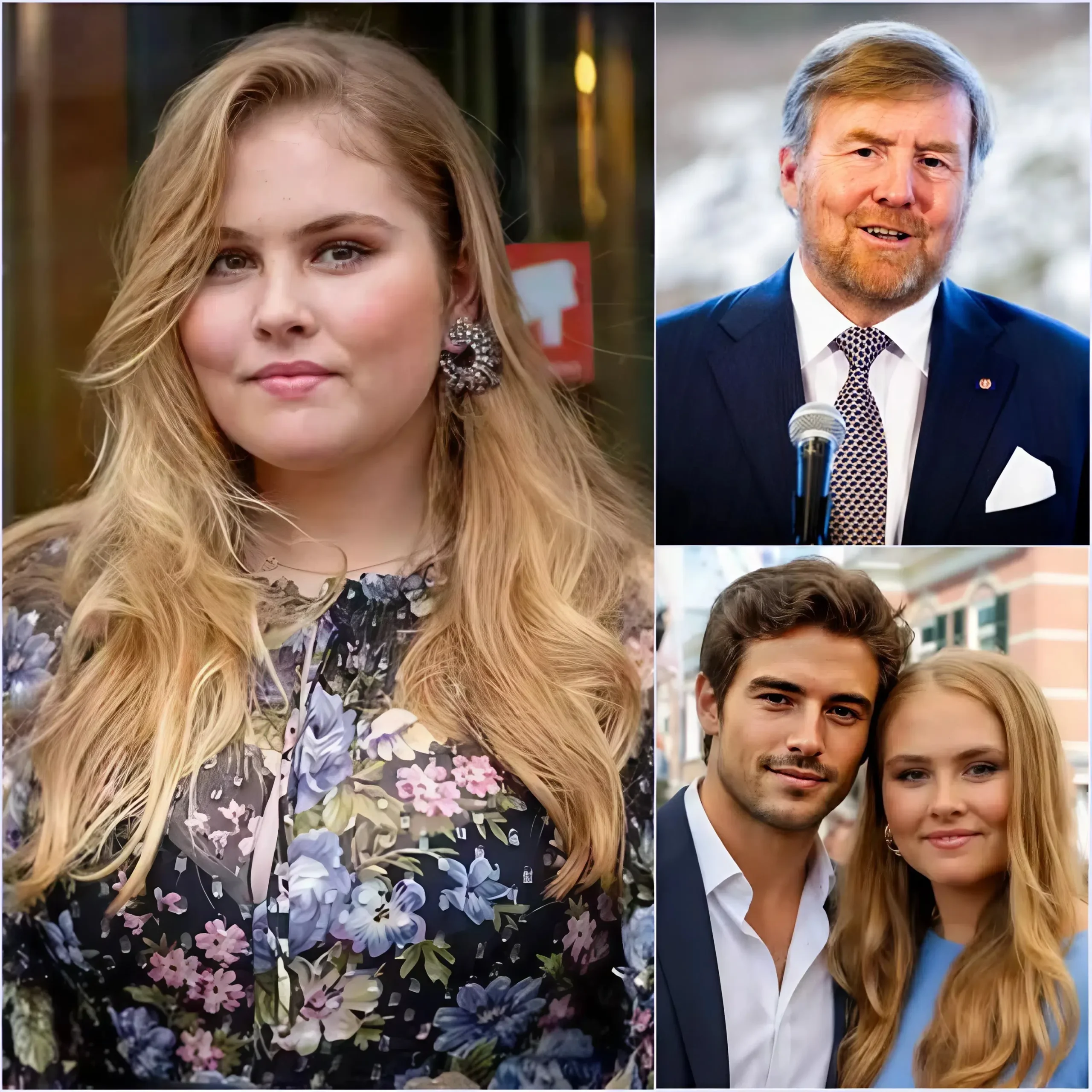 Cover Image for “IK HOU VAN DE TITEL, MAAR IK KIES VOOR DE LIEFDE!” — Prinses Amalia heeft zojuist voor opschudding gezorgd door officieel haar stilte te doorbreken over haar besluit om afstand te doen van haar recht op de troon om de mysterieuze man van haar leven te beschermen.