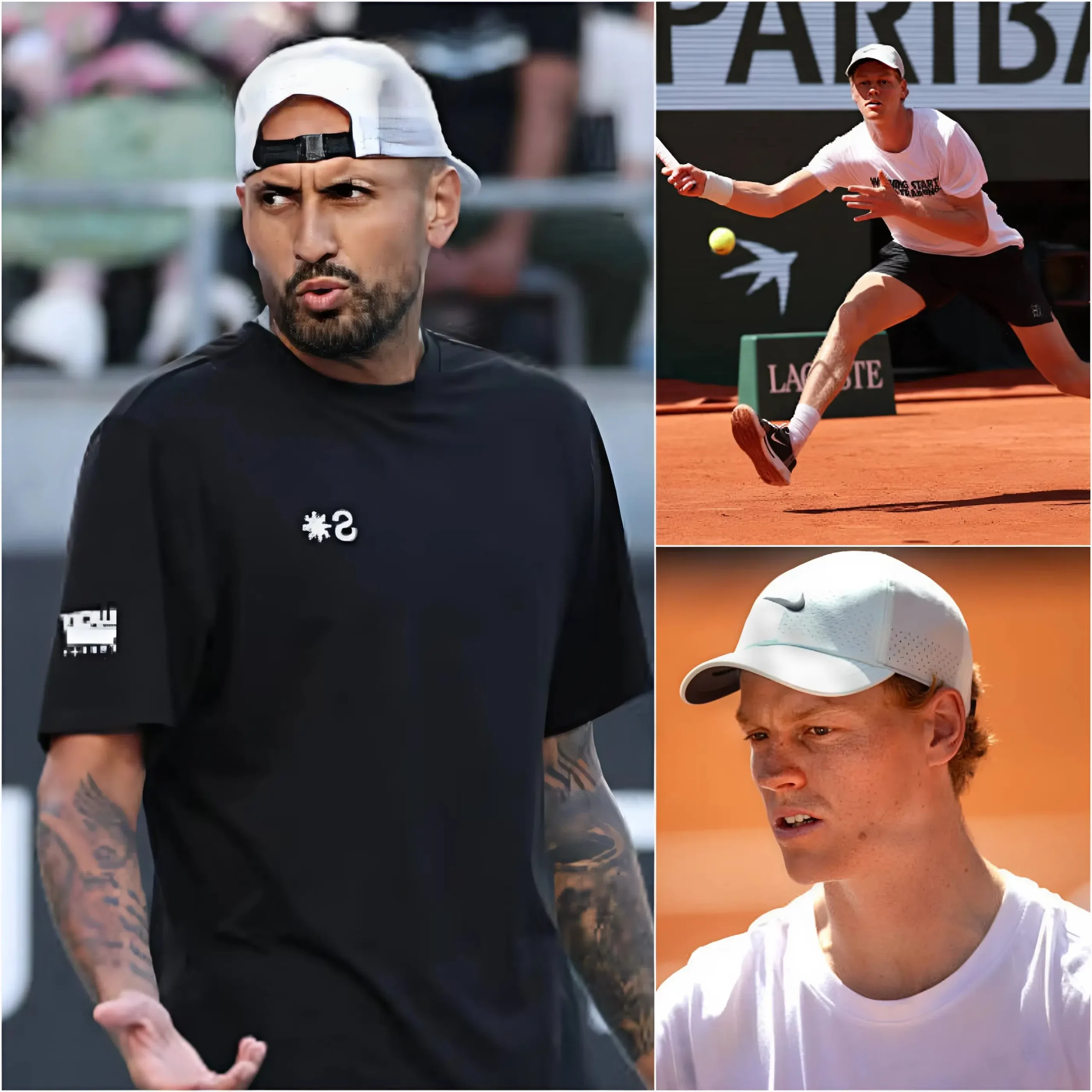 Cover Image for 🚨 “L’ATP ha forse paura che Sinner diventi troppo forte?” 👀🔥 – Nick Kyrgios ha appena scatenato una polemica nella comunità tennistica con la sua criptica dichiarazione su Jannik Sinner e su come l’ATP stia costruendo l’immagine del numero uno al mondo. 🎾