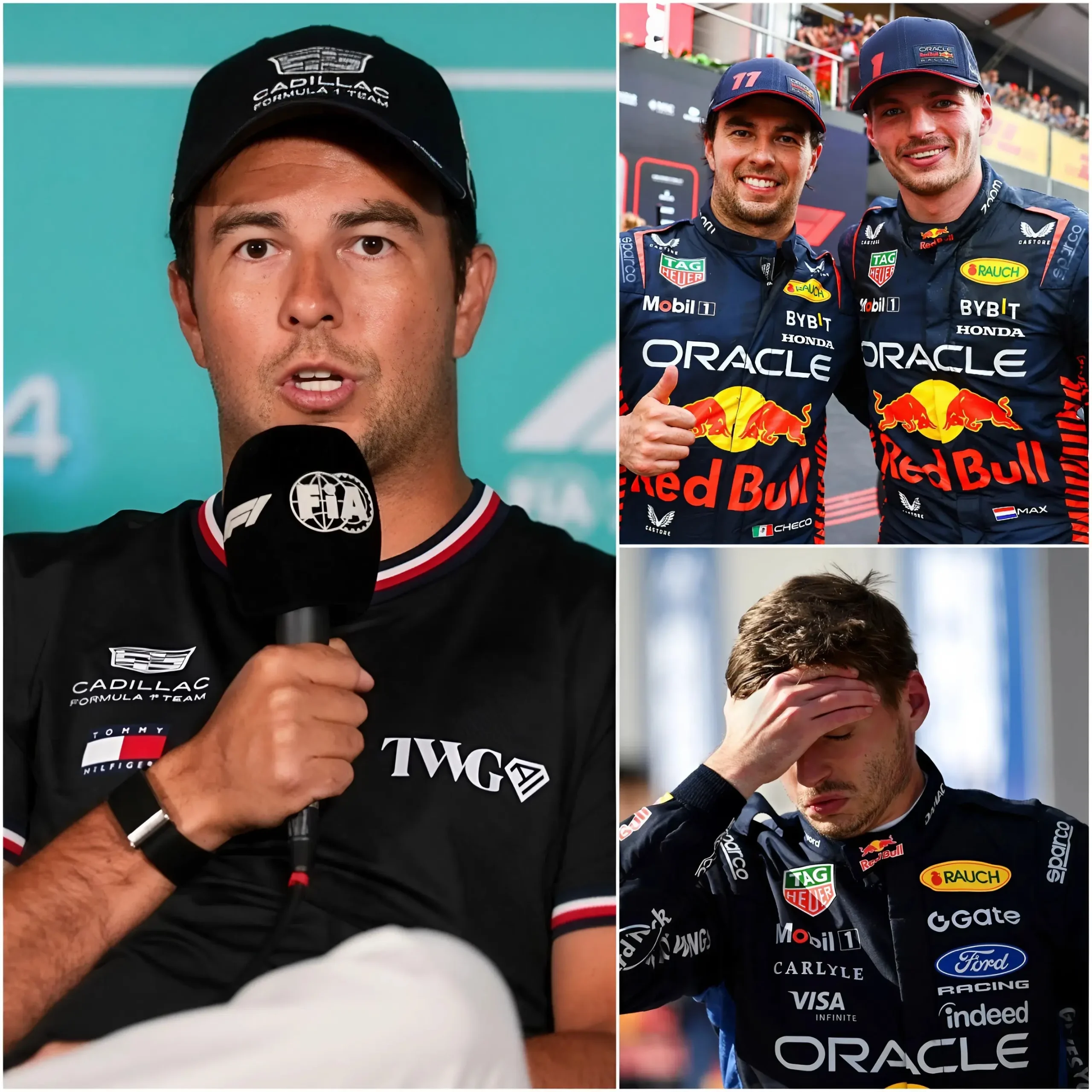 Cover Image for JUST 10 MINUTES AGO 🛑 Sergio Pérez has finally broken his silence with a powerful statement defending Max Verstappen after the heavy criticism following recent races: