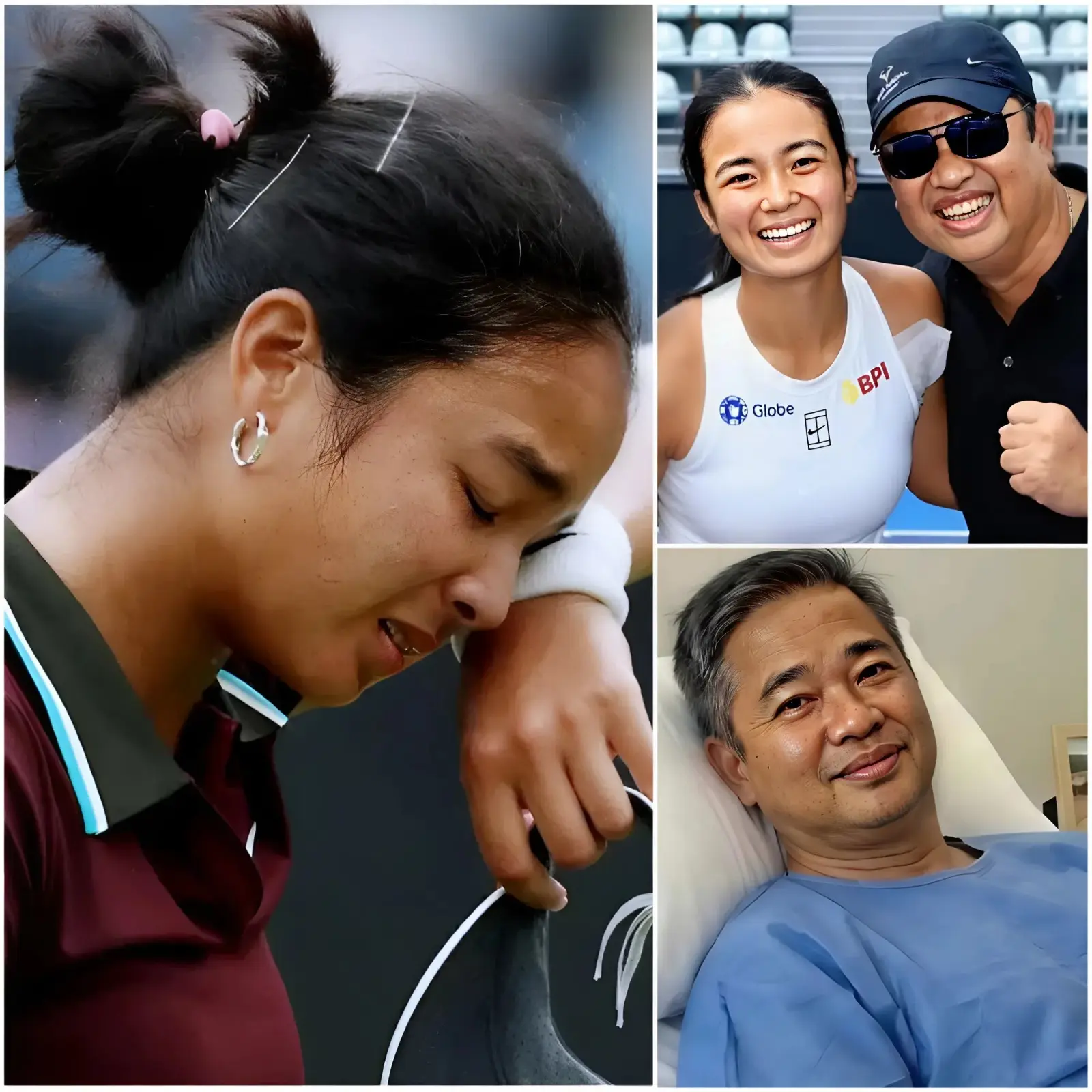 Cover Image for Alexandra Eala, visibly emotional, couldn’t hold back her tears as she shared that her father, Mike Eala,