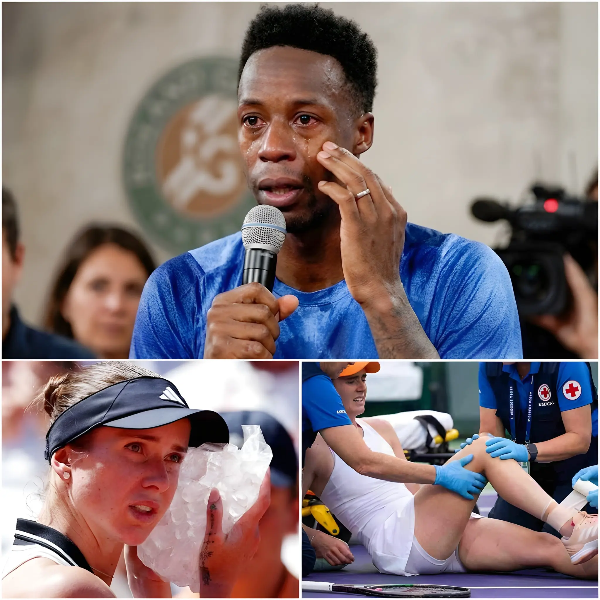 Cover Image for 😢🚨 TRISTE NOTICIA: Gaël Monfils rompió en lágrimas al anunciar el estado de salud de su esposa tras el terrible incidente ocurrido en Roland Garros…