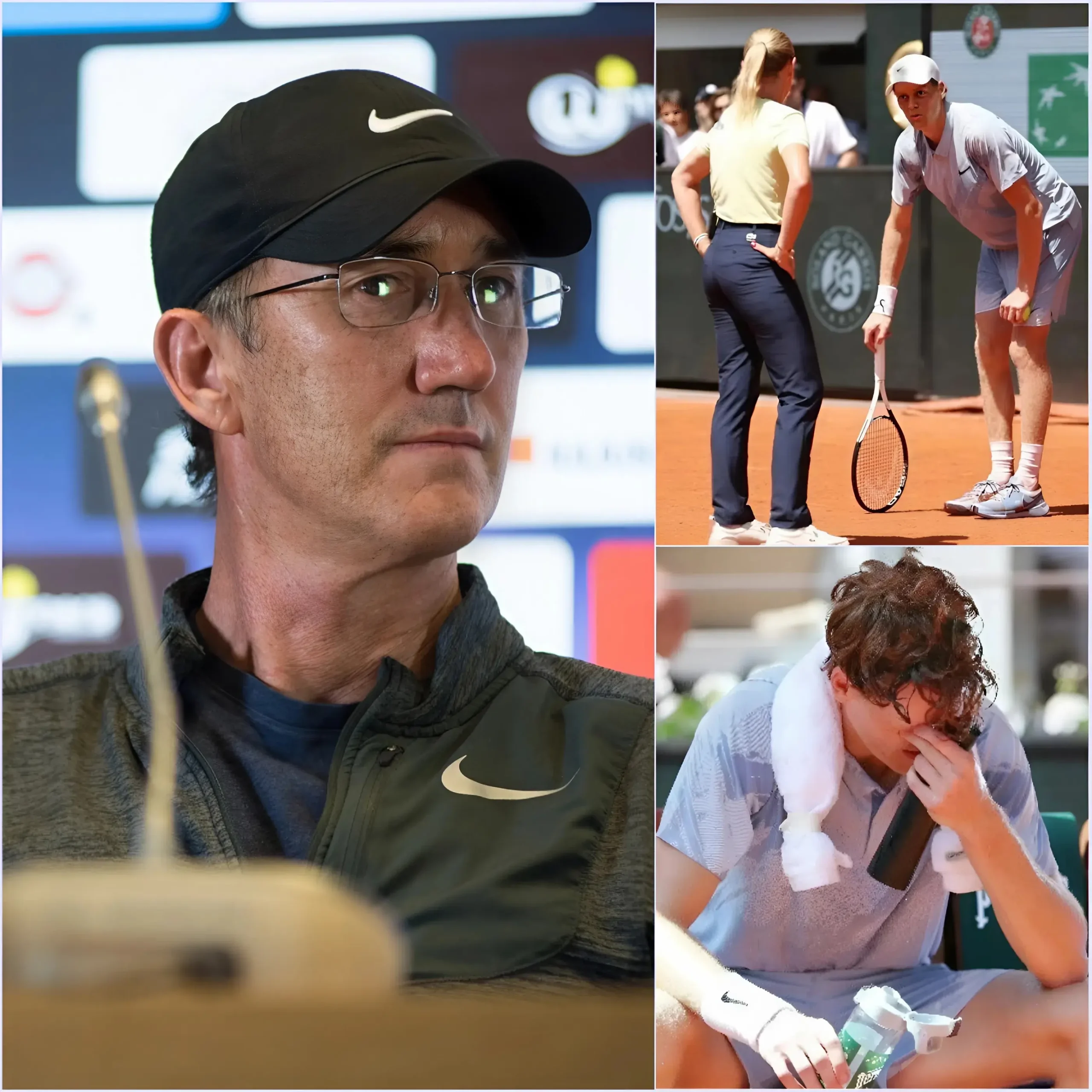 Cover Image for BREAKING NEWS 🚨 “We are sorry to have let everyone down today.” Coach Darren Cahill spoke with deep emotion following Jannik Sinner’s shocking defeat at Roland Garros 2026—a result that left millions of Italian and international fans devastated.