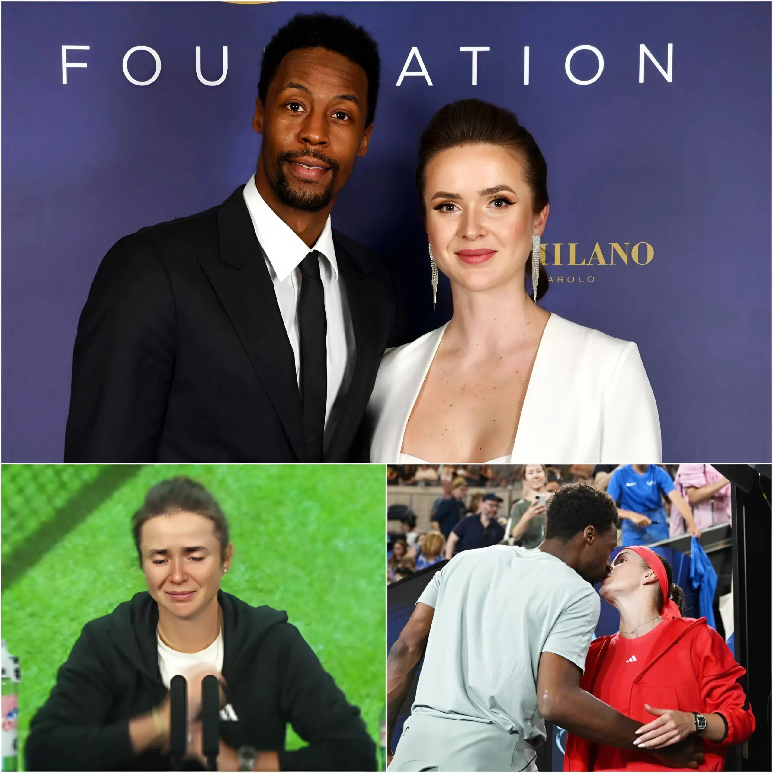Cover Image for 💔💖 “HE GAVE ME AN ENTIRE JOURNEY, NOT JUST A CAREER” 😭 The wife of Gaël Monfils, Elina Svitolina, couldn’t hold back her tears as she spoke following his retirement announcement after Roland-Garros. She