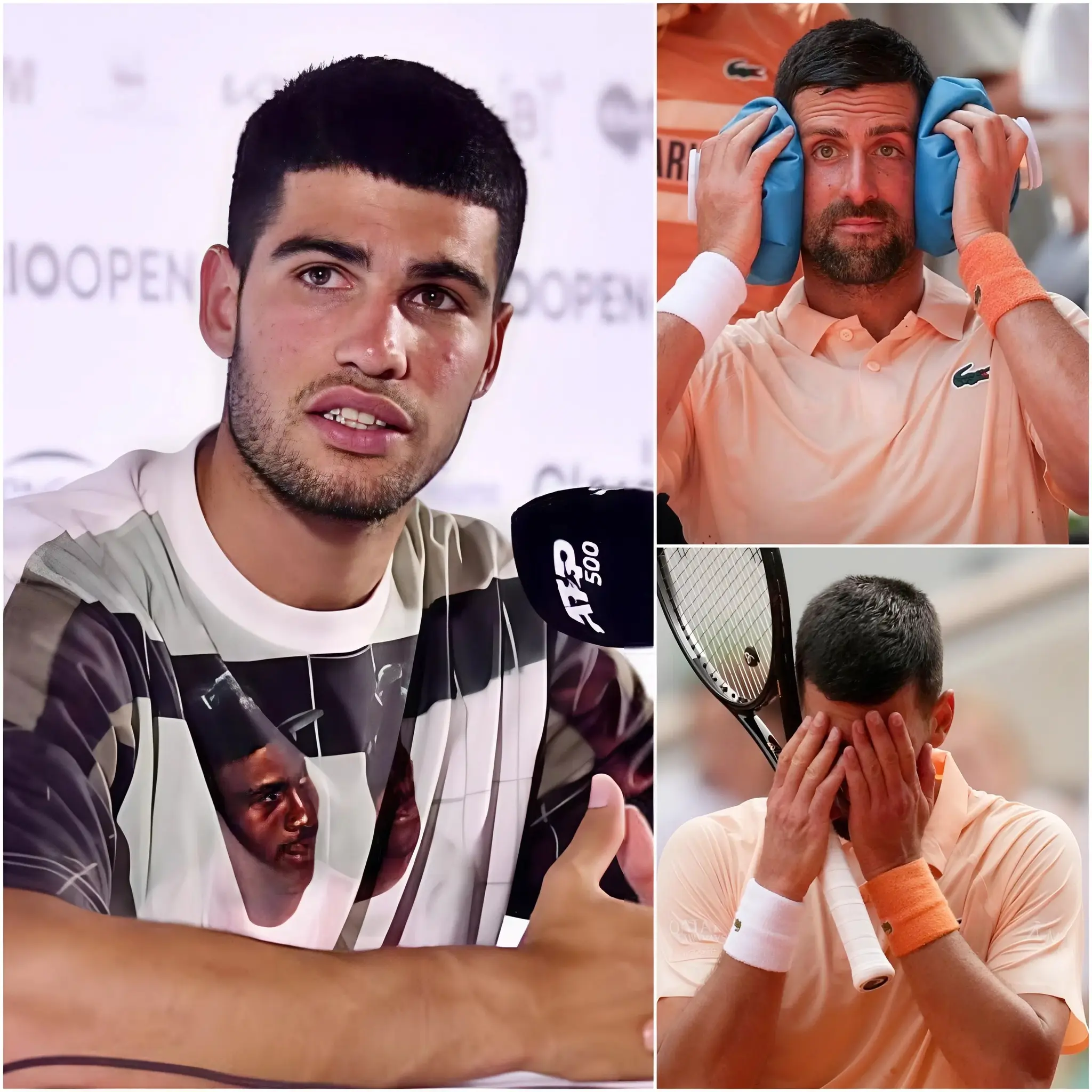 Cover Image for 🚨🎾 5 MINUTES AGO: Carlos Alcaraz has come out strongly in defense of Novak Djokovic amid a wave of harsh criticism.