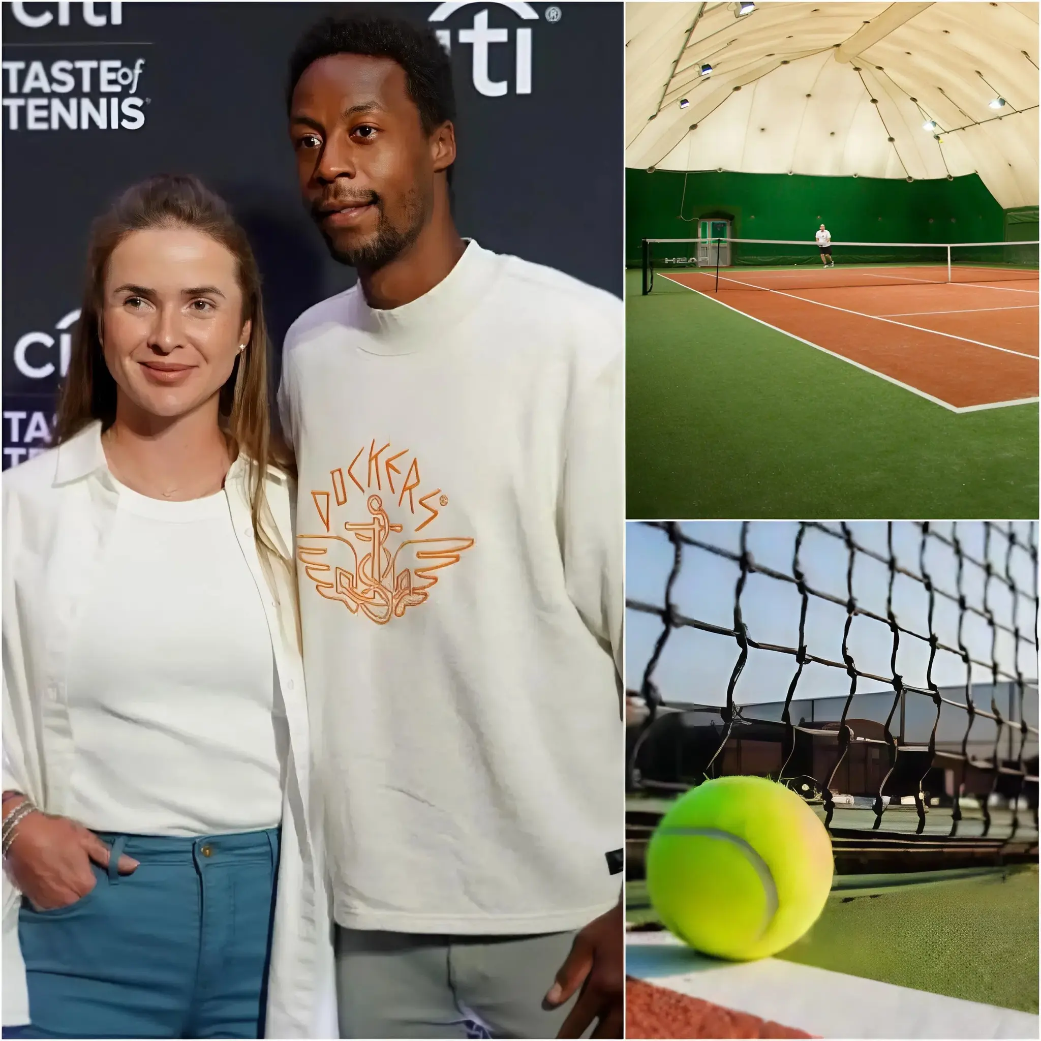 Cover Image for 💖🔥 Gaël Monfils discreetly bought all the old tennis courts in Paris where he trained as a child in very humble conditions. Instead of demolishing them,