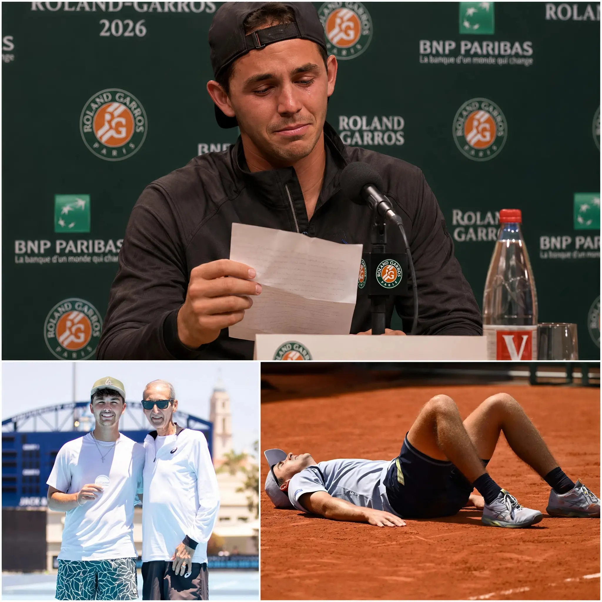 Cover Image for 😭🎾 “I should have called him to wish him a happy birthday today…” — Zachary Svajda burst into tears on the court after his biggest career victory at Roland Garros, because the day he achieved this feat was also the birthday of his late father.