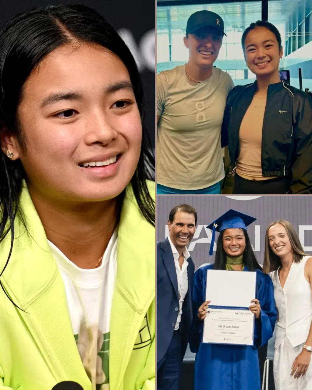 Cover Image for “A SPECIAL MESSAGE: ALEXANDRA EALA SENDS IGA ŚWIĄTEK A HEARTFELT MESSAGE AFTER REUNITING AT RAFAEL NADAL ACADEMY”